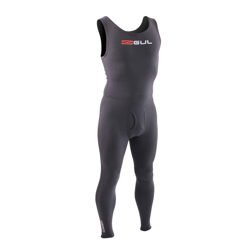 Gul Evotherm Flatlock Long John Rash Vest / Garde - Noir