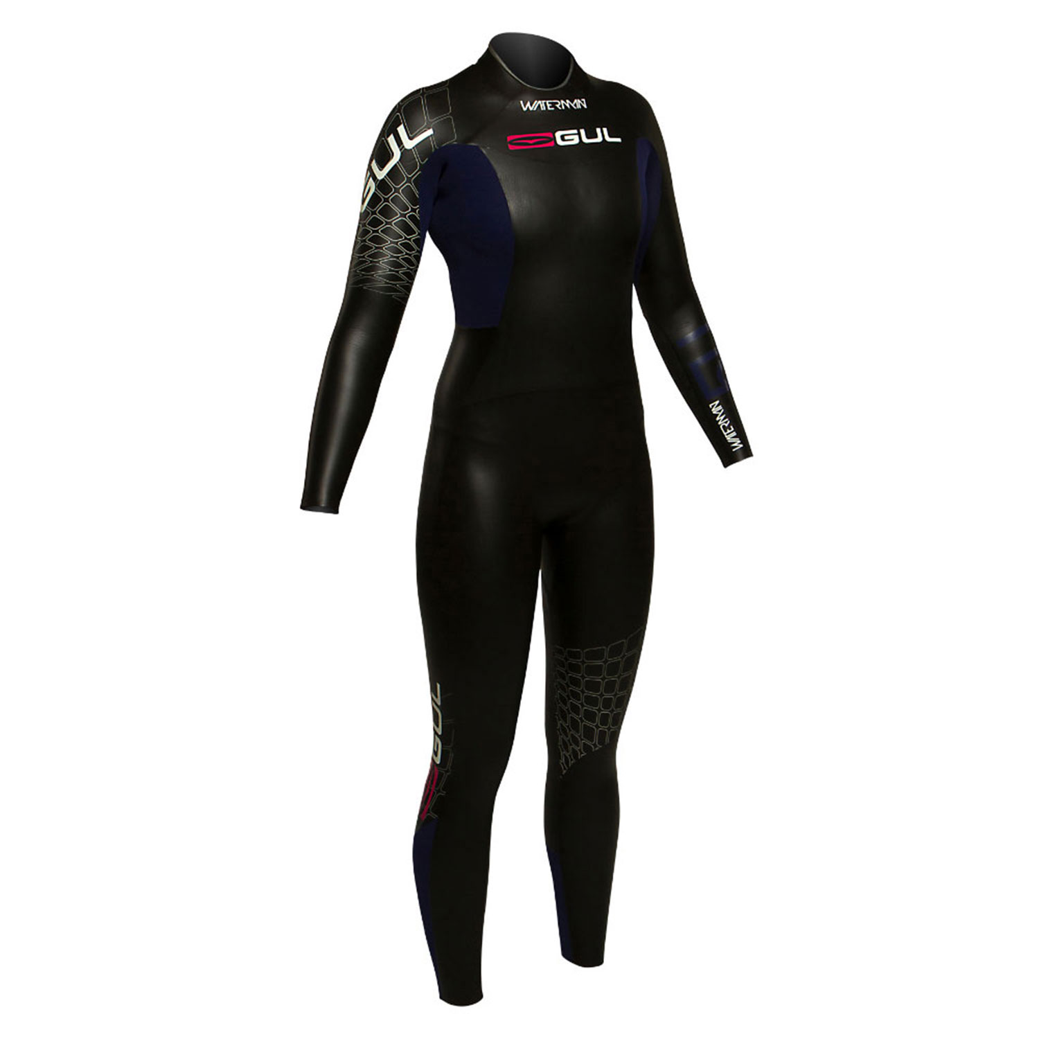 Gul Femmes Waterman 5 / 4Mm Triathlon Combinaison - Blk / Mul