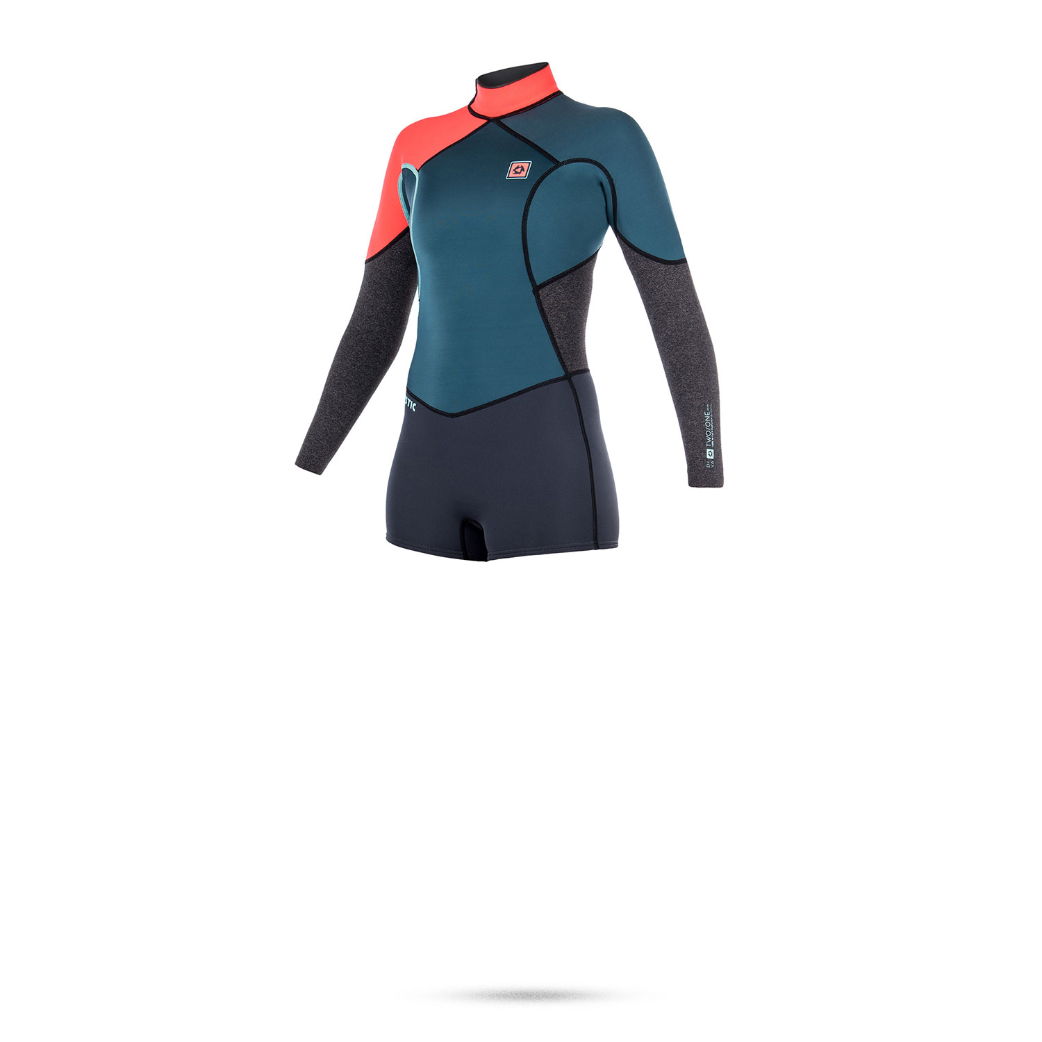 Femmes Mystic Diva 3 / 2Mm Flatlock Longarm Bz Super Shorty - Teal