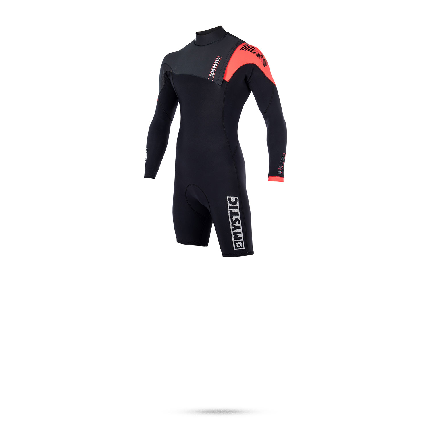 Mystic Majestic 3/2 Gbs Zipfree Longarm Shorty Wetsuit - Noir