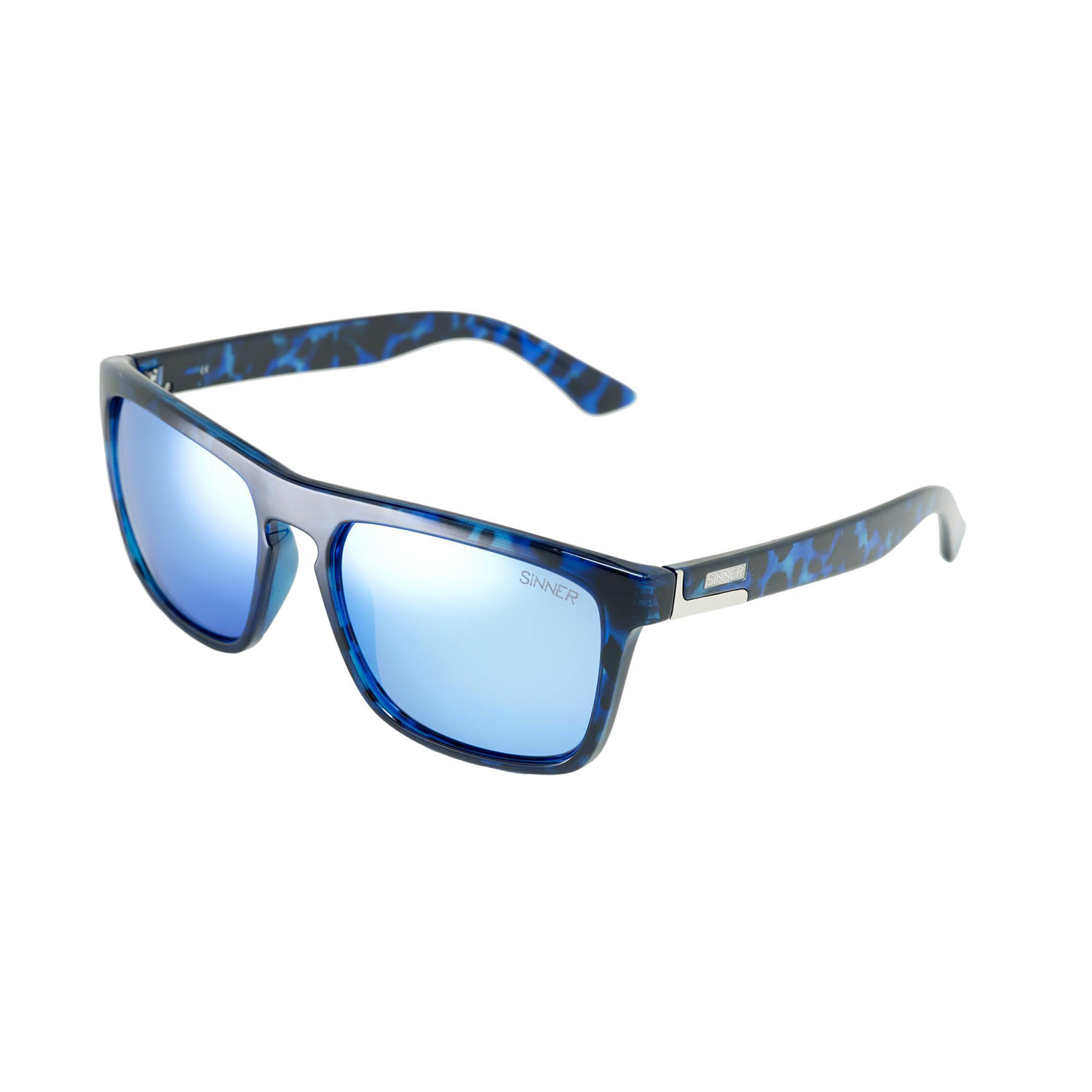 Sinner Tonnerre 2 Lunettes De Soleil - Camo Bleu / Ice Blue Revo Objectif