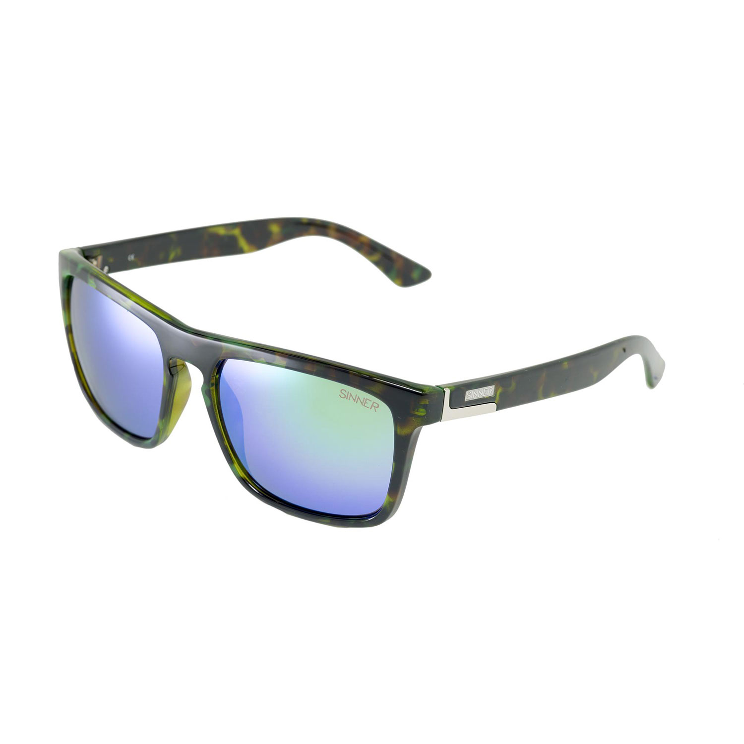 Sinner Tonnerre 2 Lunettes De Soleil - Camo Vert / Green Ice Revo Objectif