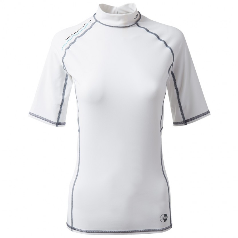 Gill Womens Pro Rash Vest Manches Courtes - Blanc