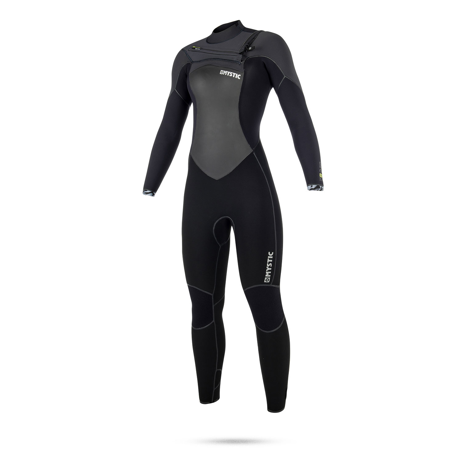 Mystic Womens Gem 5 / 3Mm Gbs Front-Zip Wetsuit - Noir