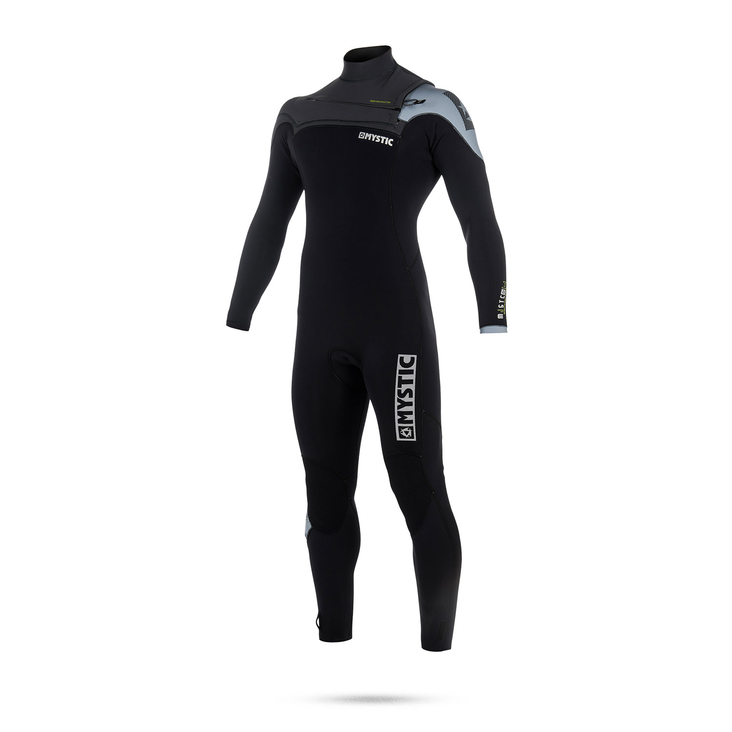 Mystic Majestic 5/3 Gbs Front Zip Wetsuit - Noir / Gris