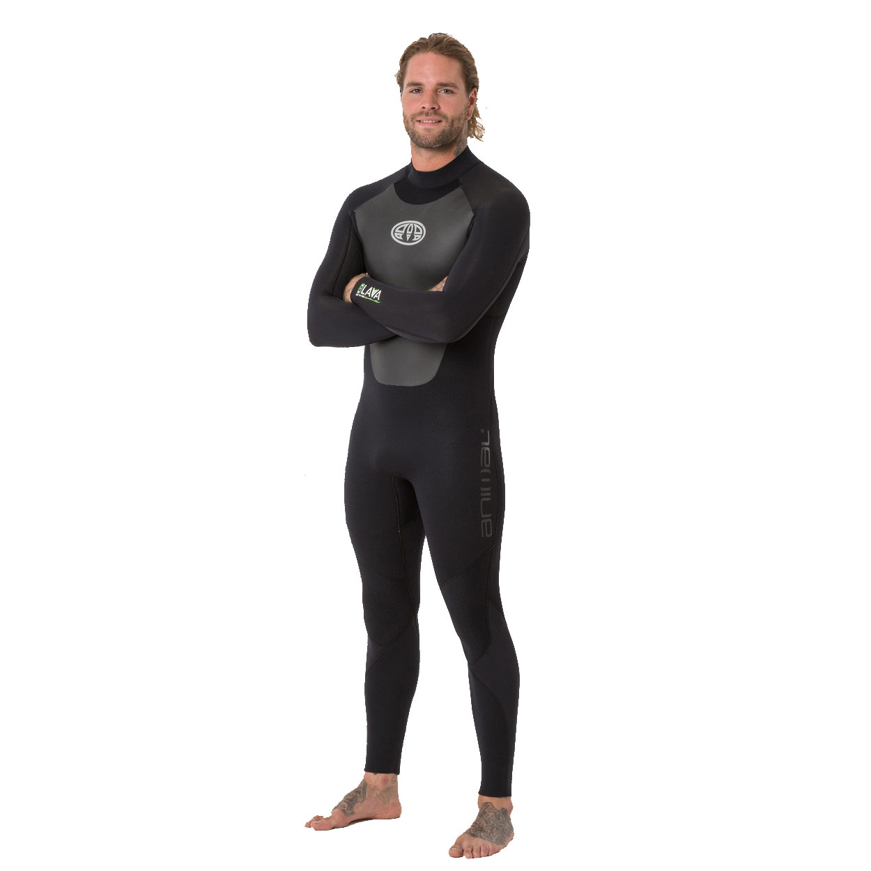 Wetsuit Animal Lava 5/4 Blindstitched Backzip - Noir