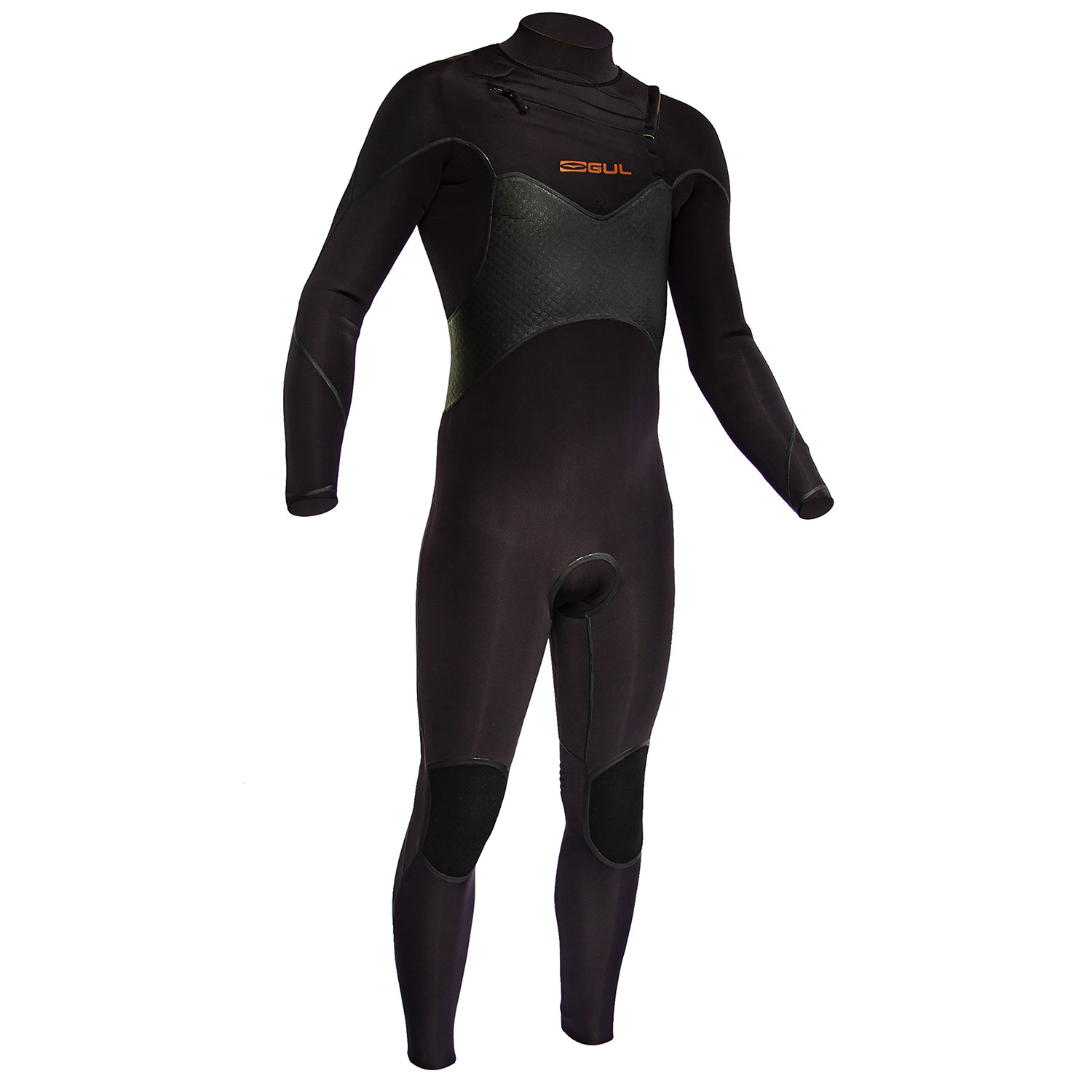 Combinaison Gul Viper Pro 5/4 Poitrine Avec Fermeture À L'aveugle - Noir