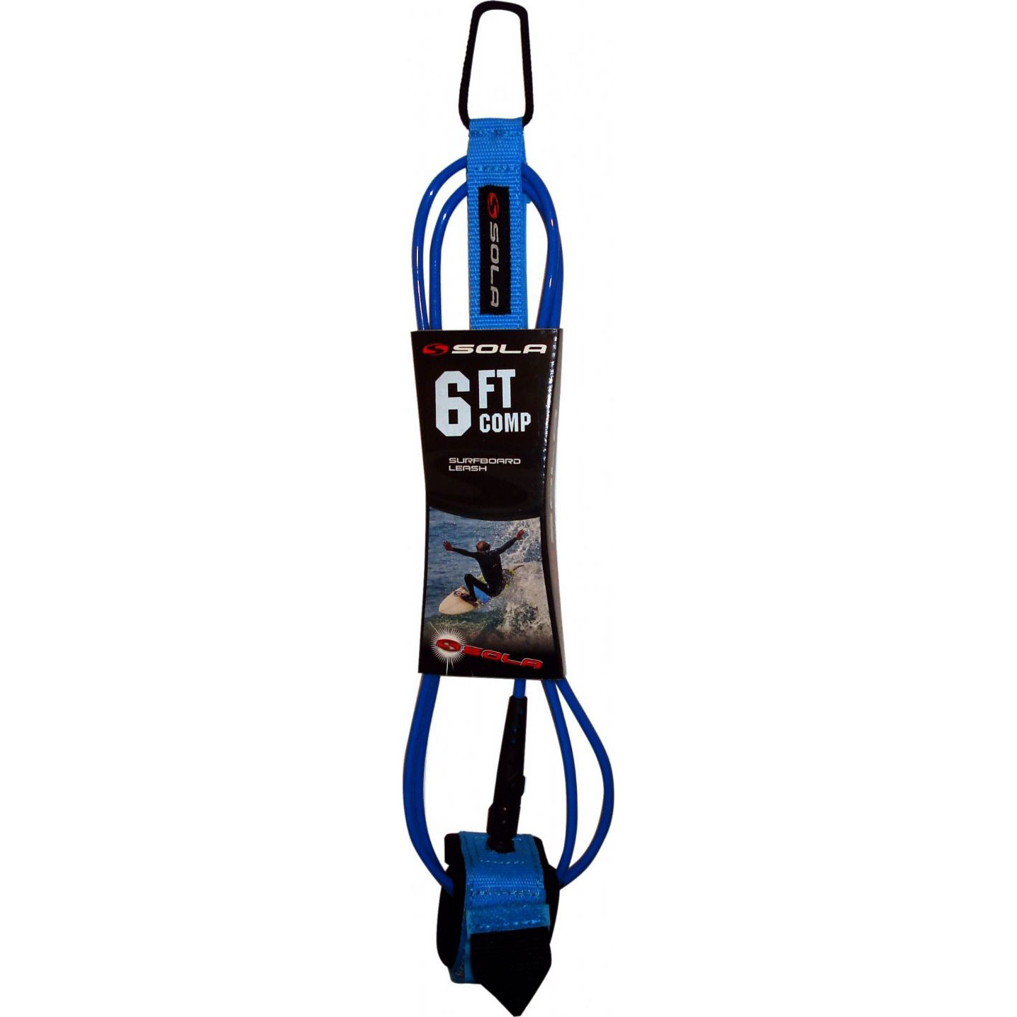 Laisse De Compétition Pour Planche De Surf Sola, 6 Pi X 5 Mm - Bleu