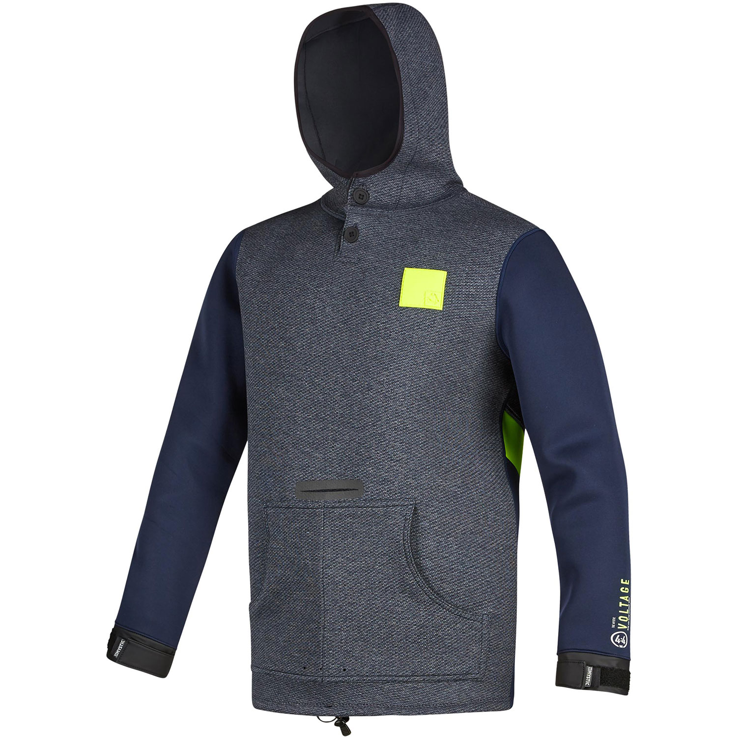 Sweat À Capuche Mystic Voltage Sweat 4Mm Néoprène - Navy / Lime
