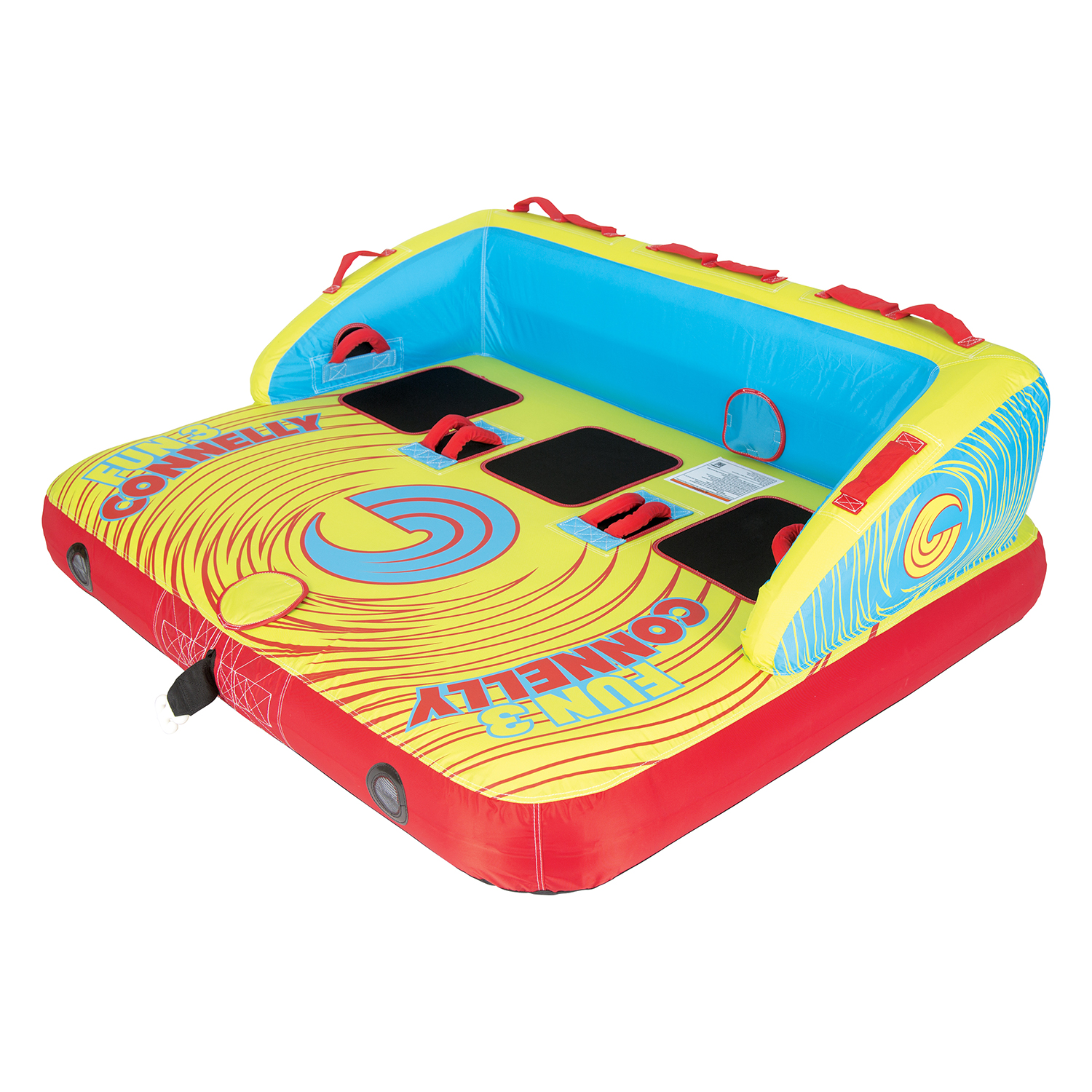 Tube De Remorquage Bidirectionnel Connelly Fun 3 Rider - Jaune