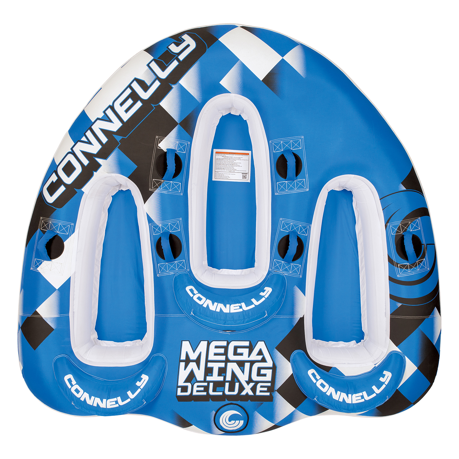 Connelly Mega Wing Deluxe 3 Rider Classic Cockpit Tube - Bleu