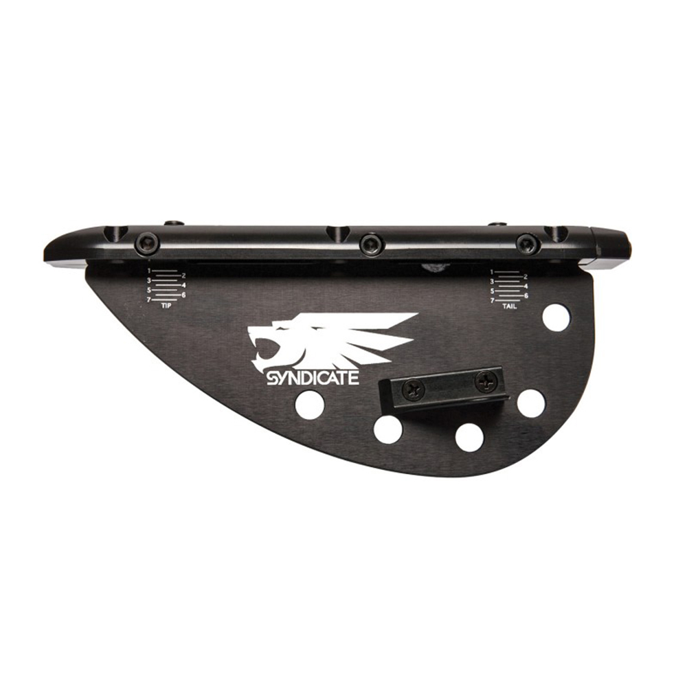 Nageoire De Plaque Ajustable Polie Polie Sports Syndicate - Noir