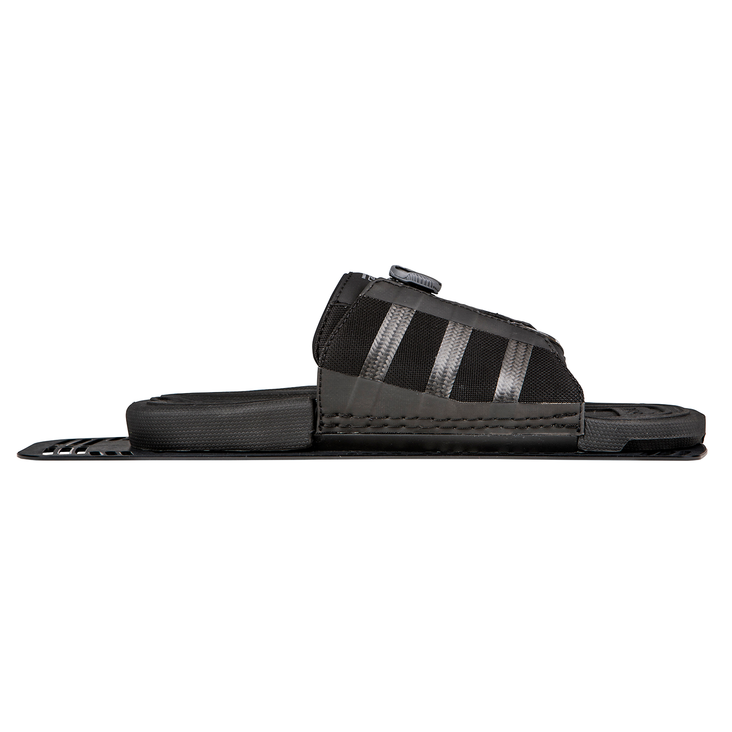 Botte De Ski Nautique En Aluminium Avec Plaque Boa En Aluminium À Bouts Arrière Ajustables - Noir