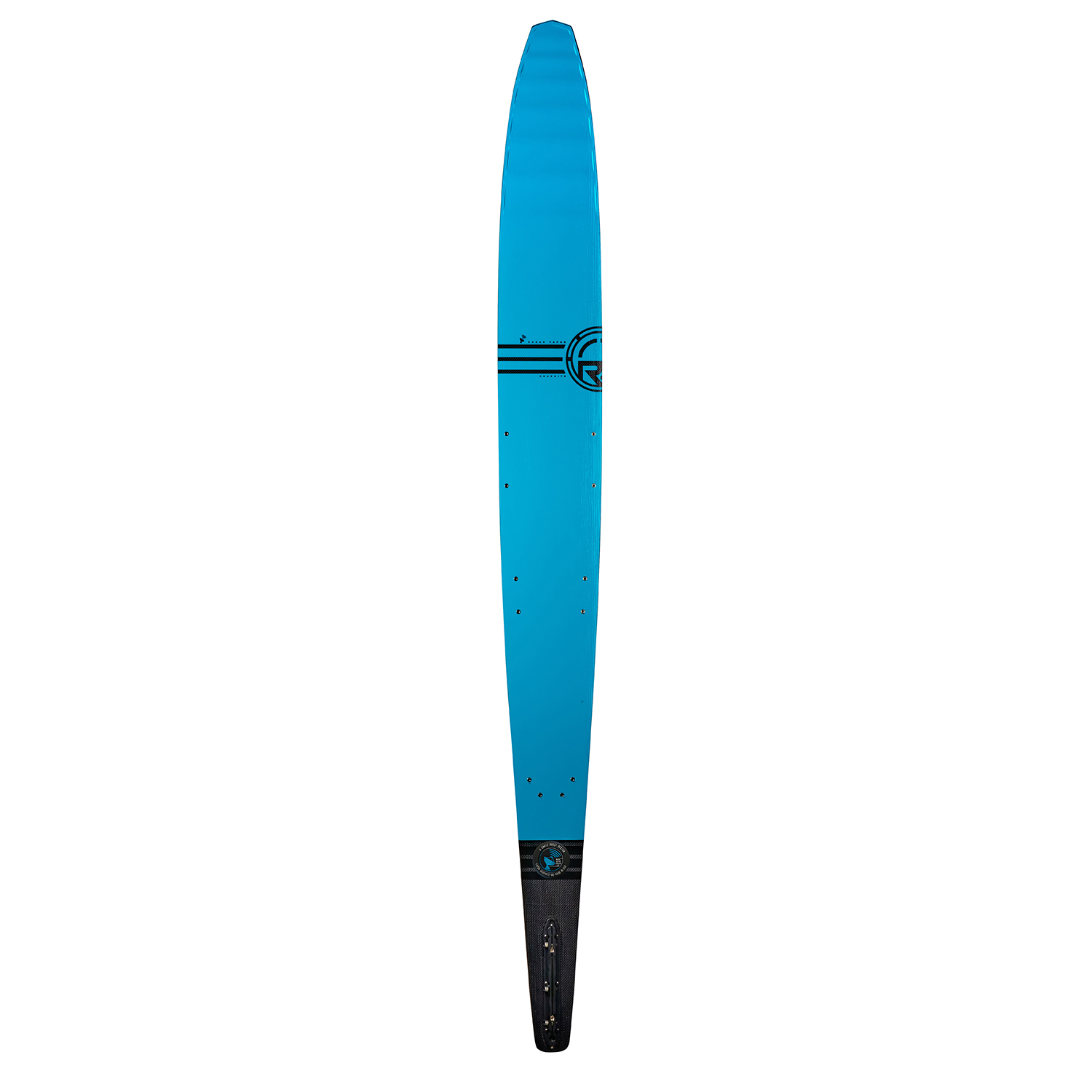 Ski Nautique À La Vapeur De Graphite - Carbone / Bleu Fluo