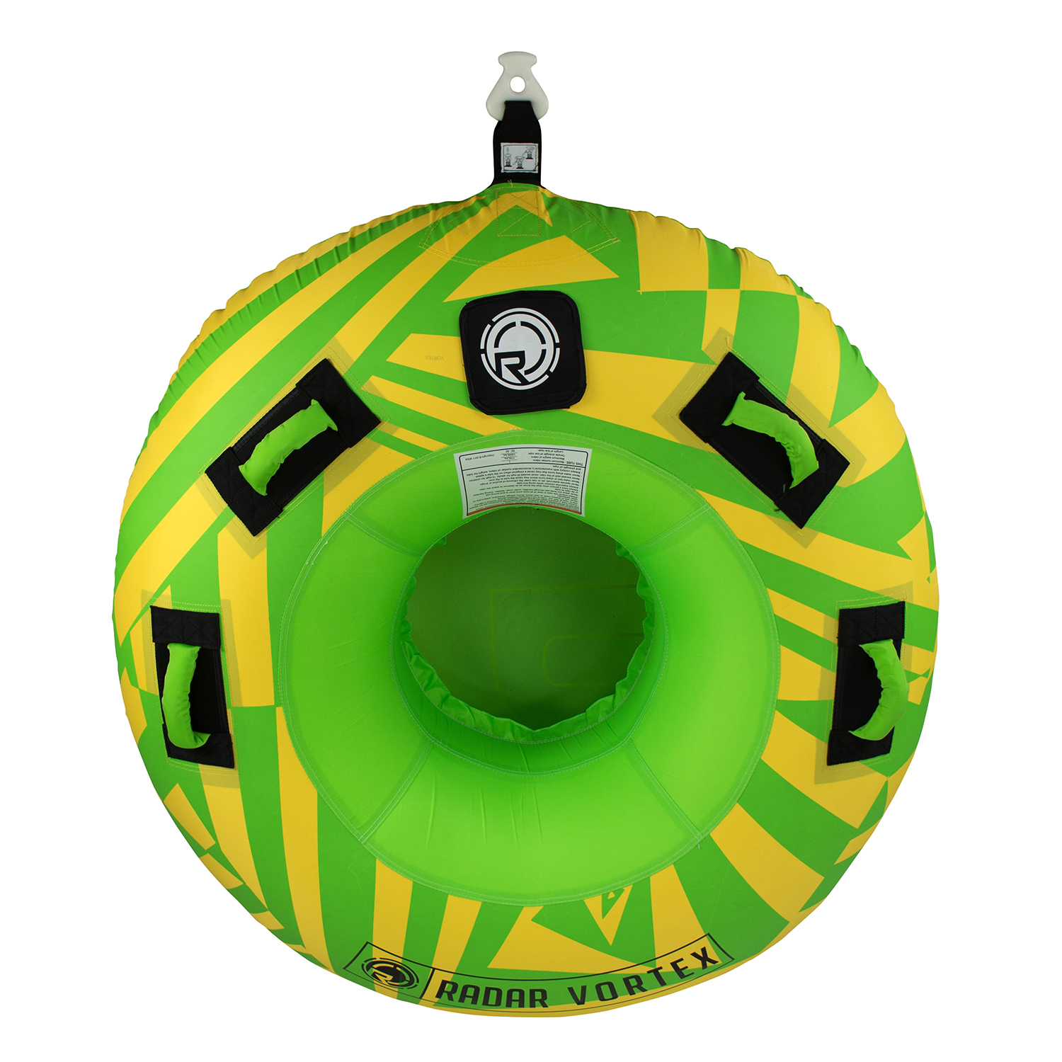 Tube Télescopique Remorquable 1 Personne Avec Corde Vortex - Jaune / Vert