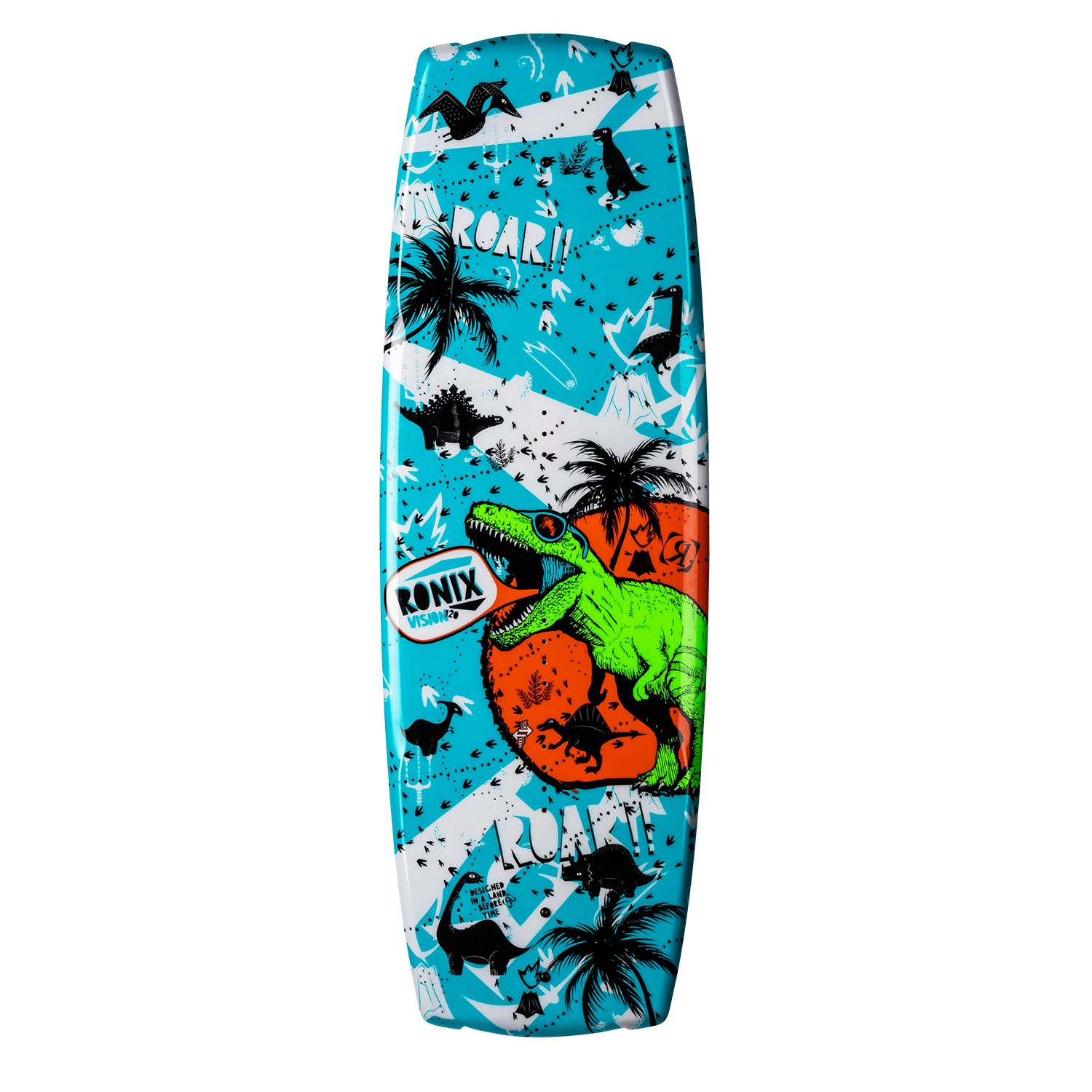 Planche De Bateau De La Vision Du Garçon Ronix Avec Glow 'n Dark - Dinosaure / Bleu