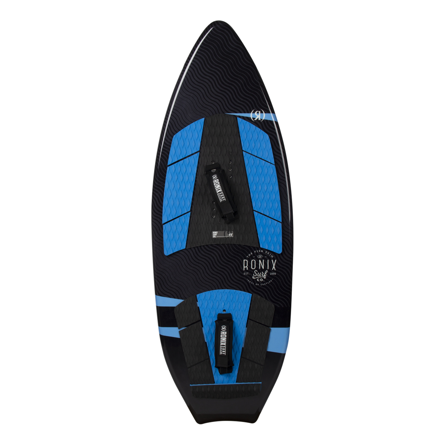 Poisson Ronim Modello Avec Sangles Hybrides Wakesurf - Noir / Bleu