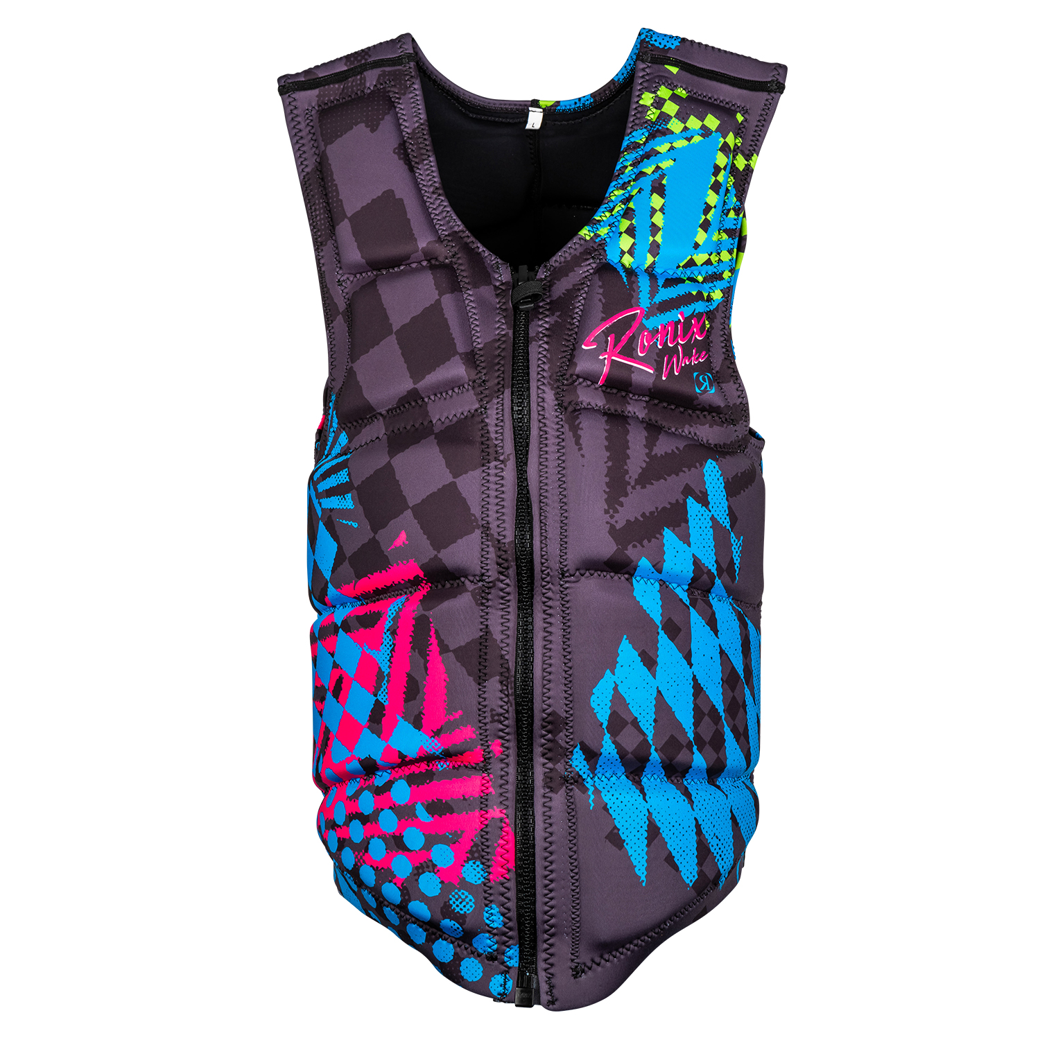 Débardeur Ronix Party Athletic Cut Impact - Noir / Rose / Bleu