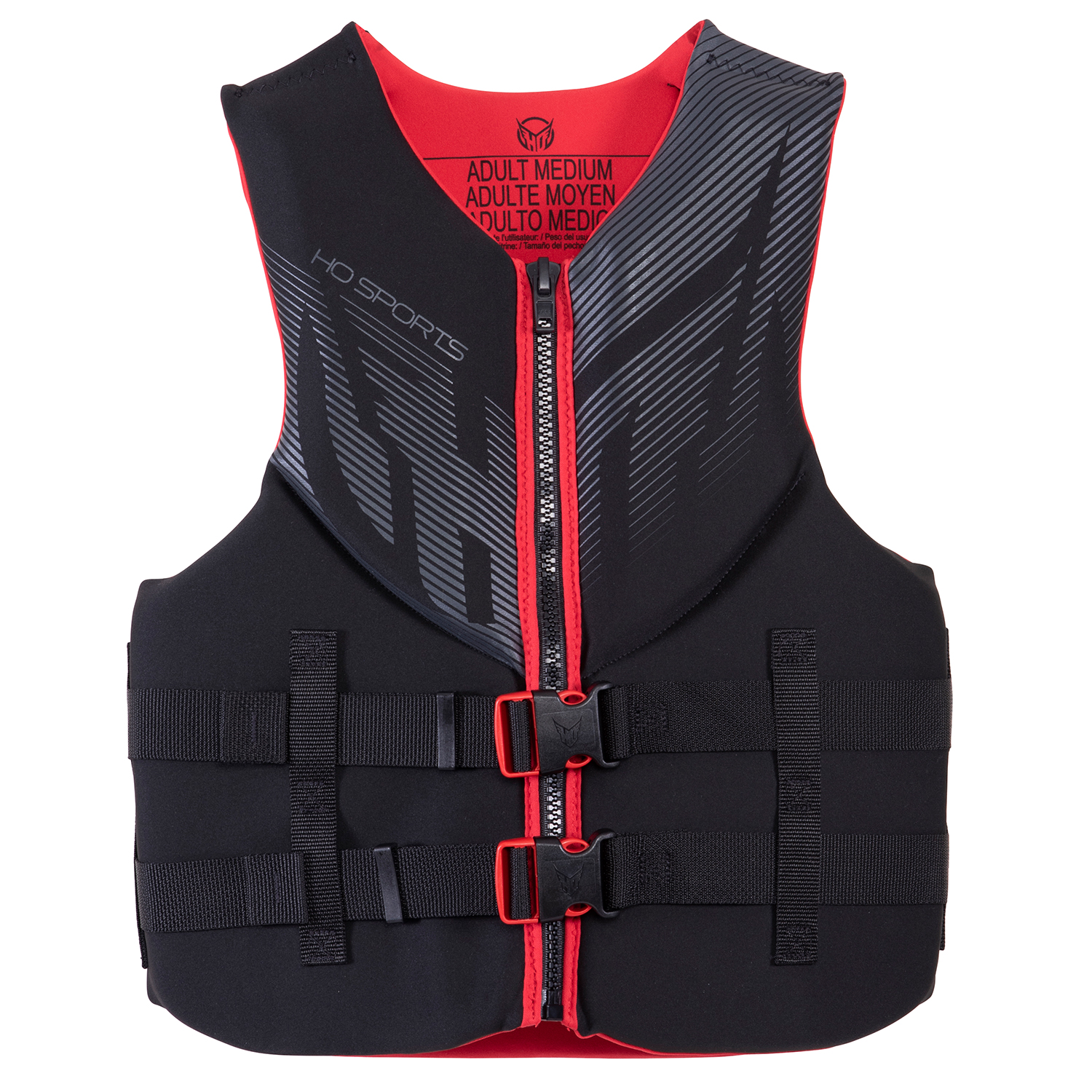 Gilet De Ski Nautique Infinite Ho Sports Pour Hommes - Noir / Rouge