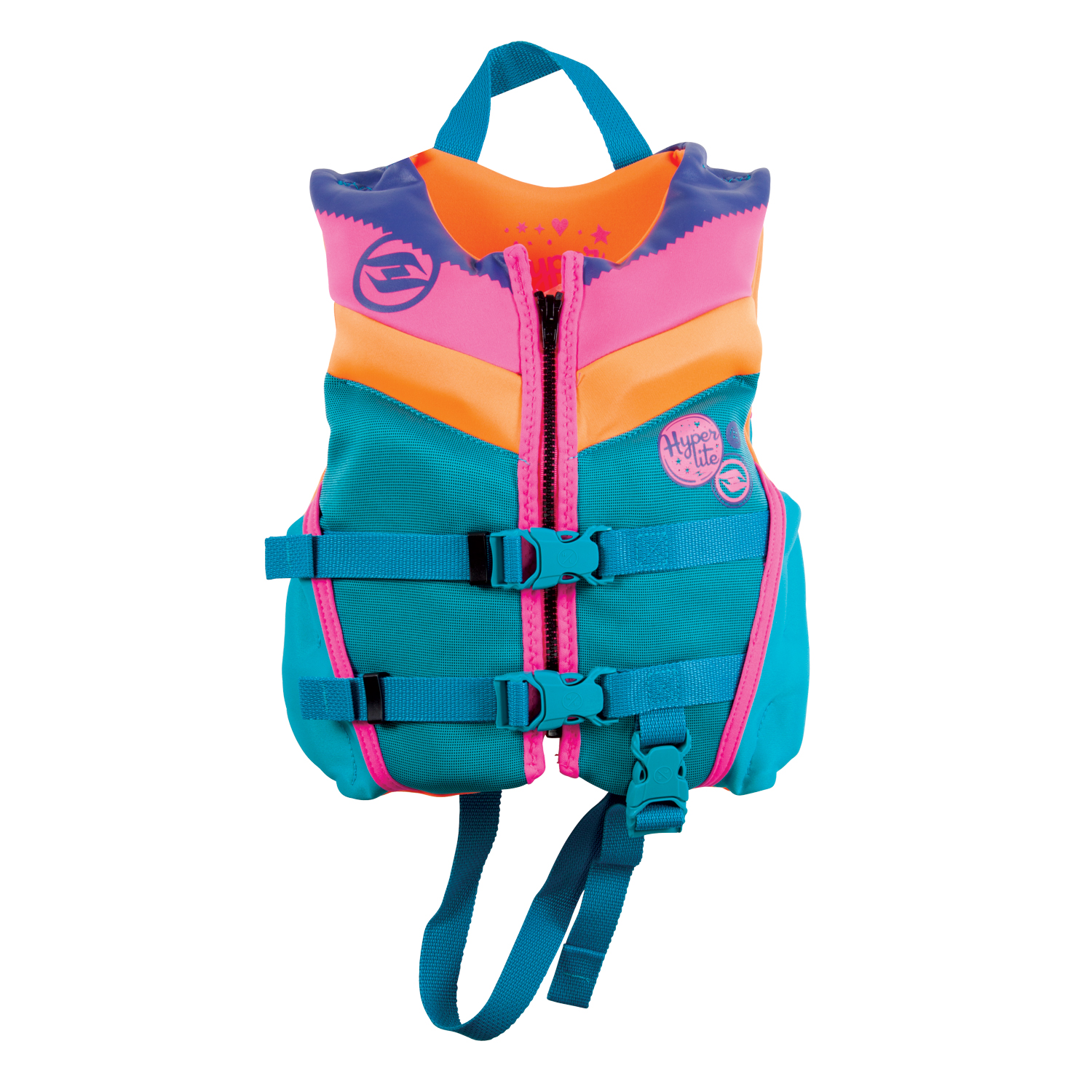 Gilet De Wakeboard Indy Cga Pour Filles Hyperlite - Rose / Sarcelle