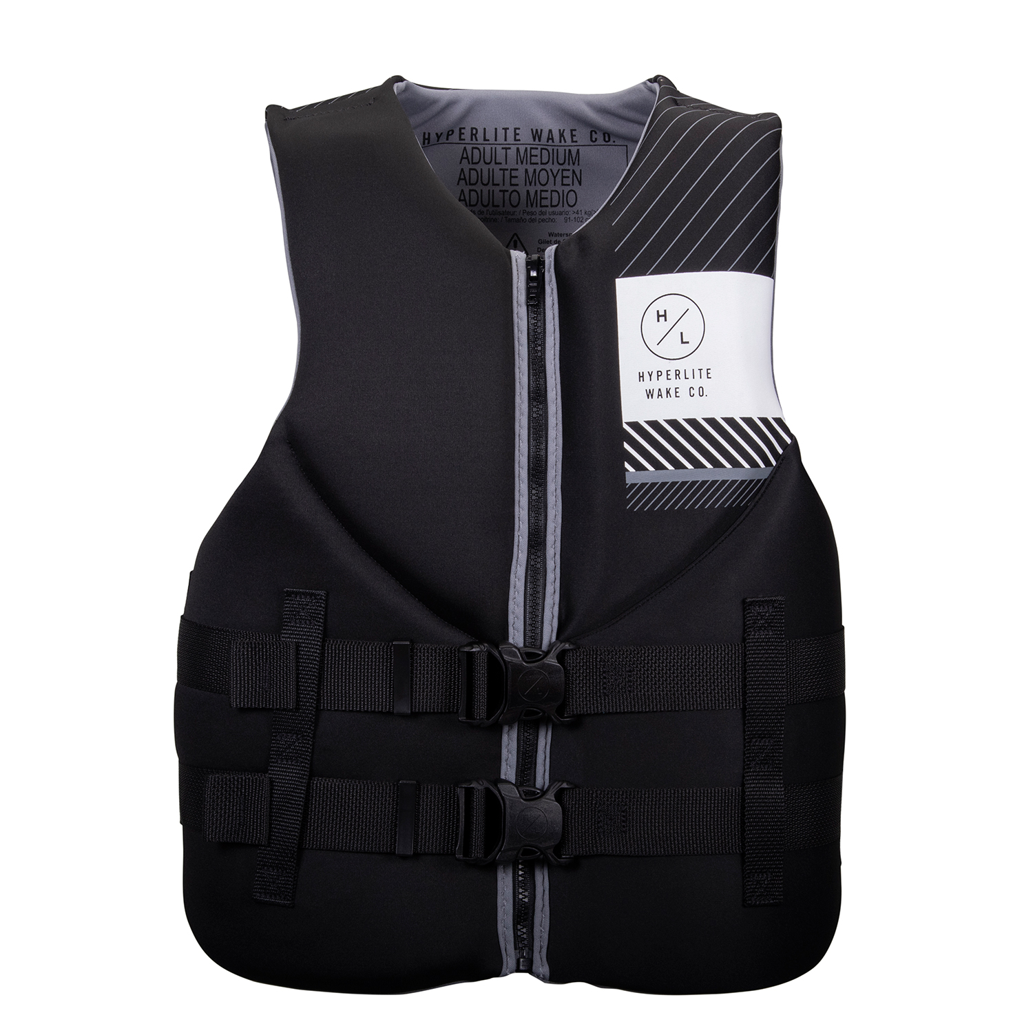 Gilet De Sauvetage En Néoprène Indy Hyperlite Pour Hommes - Noir / Gris