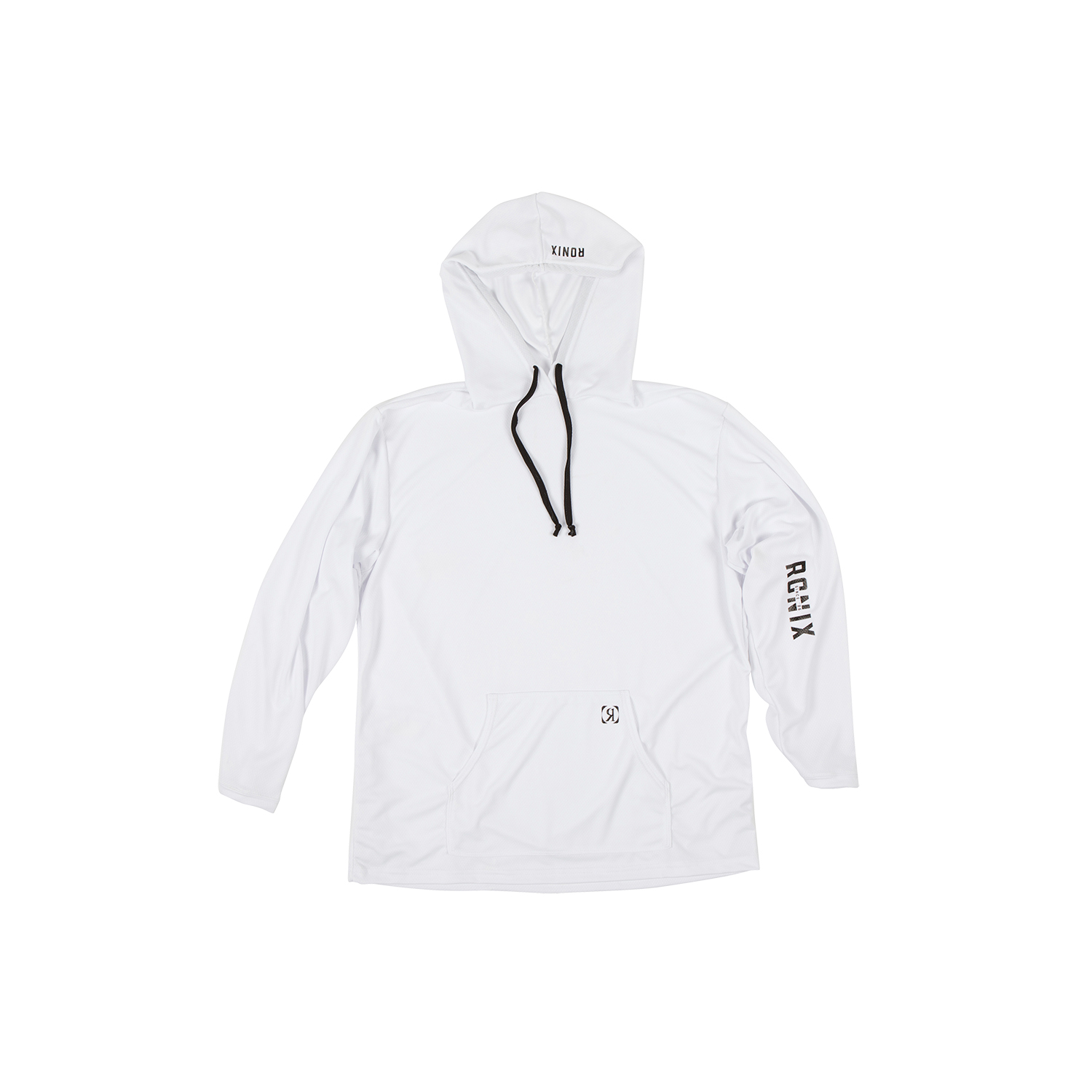 Sweat À Capuche Ronix Uv Shade Wick Dry - Blanc / Noir