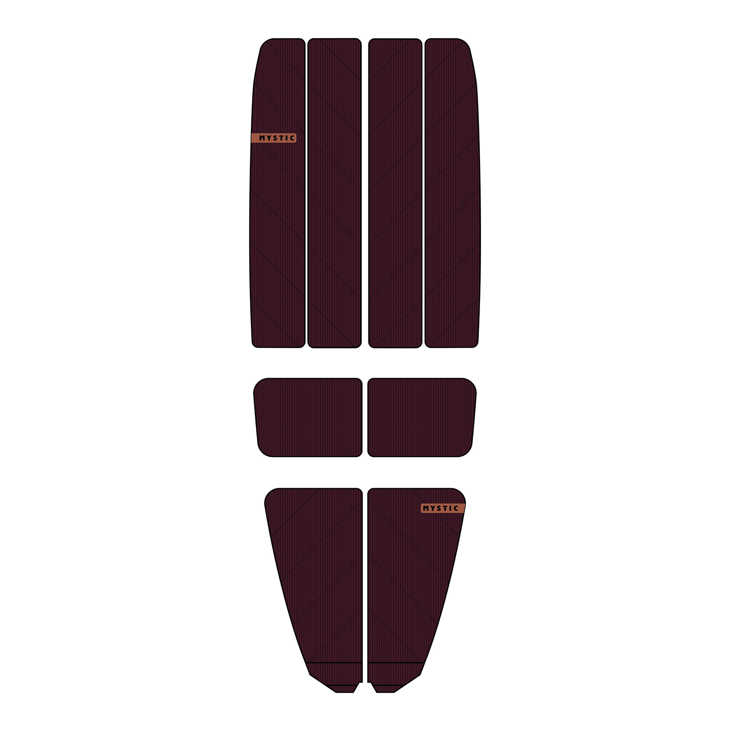 Mystic Ambush Classic Shape Full Deckpad - Merlot 220070