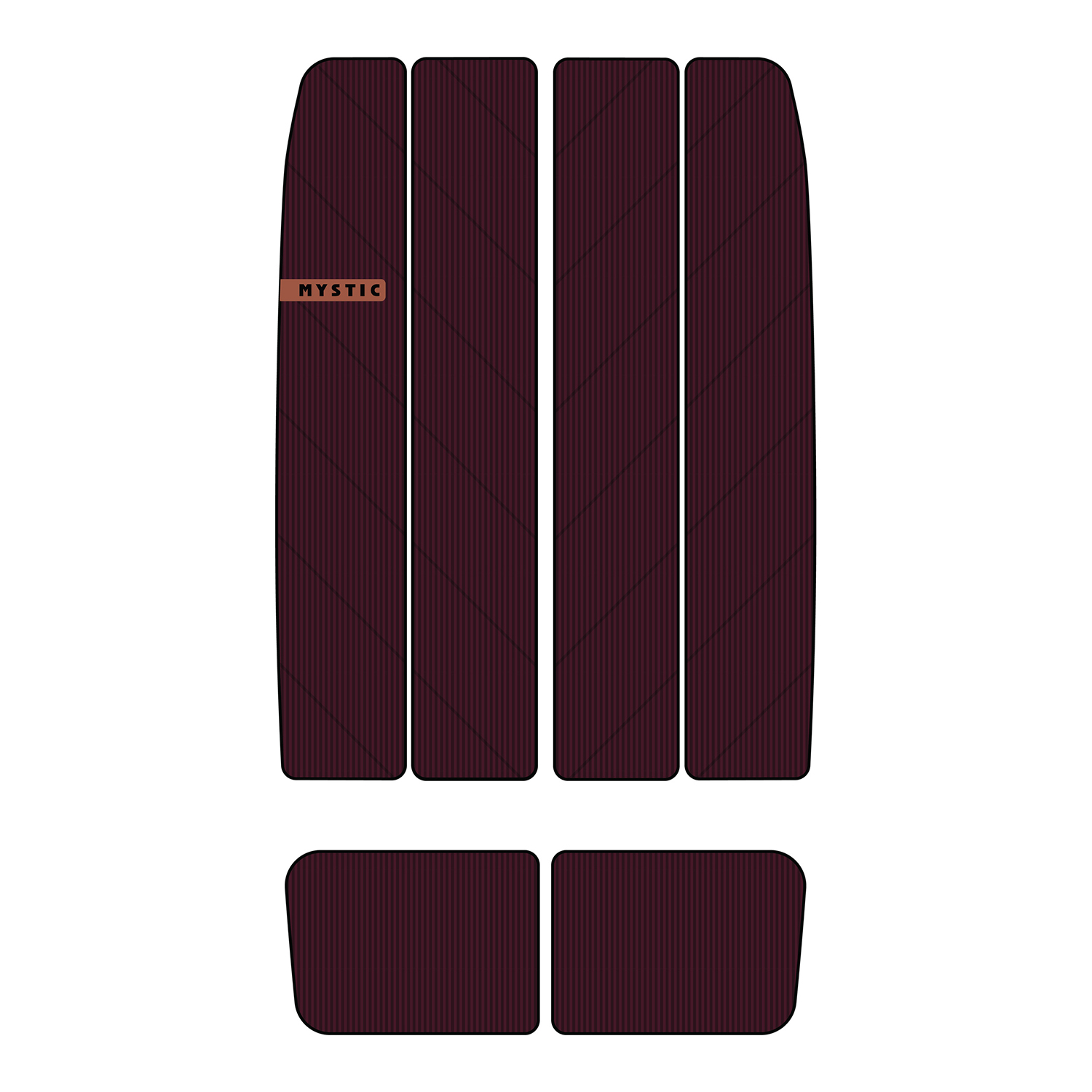 Mystic Ambush Mid And Front Deckpad - Merlot 220074