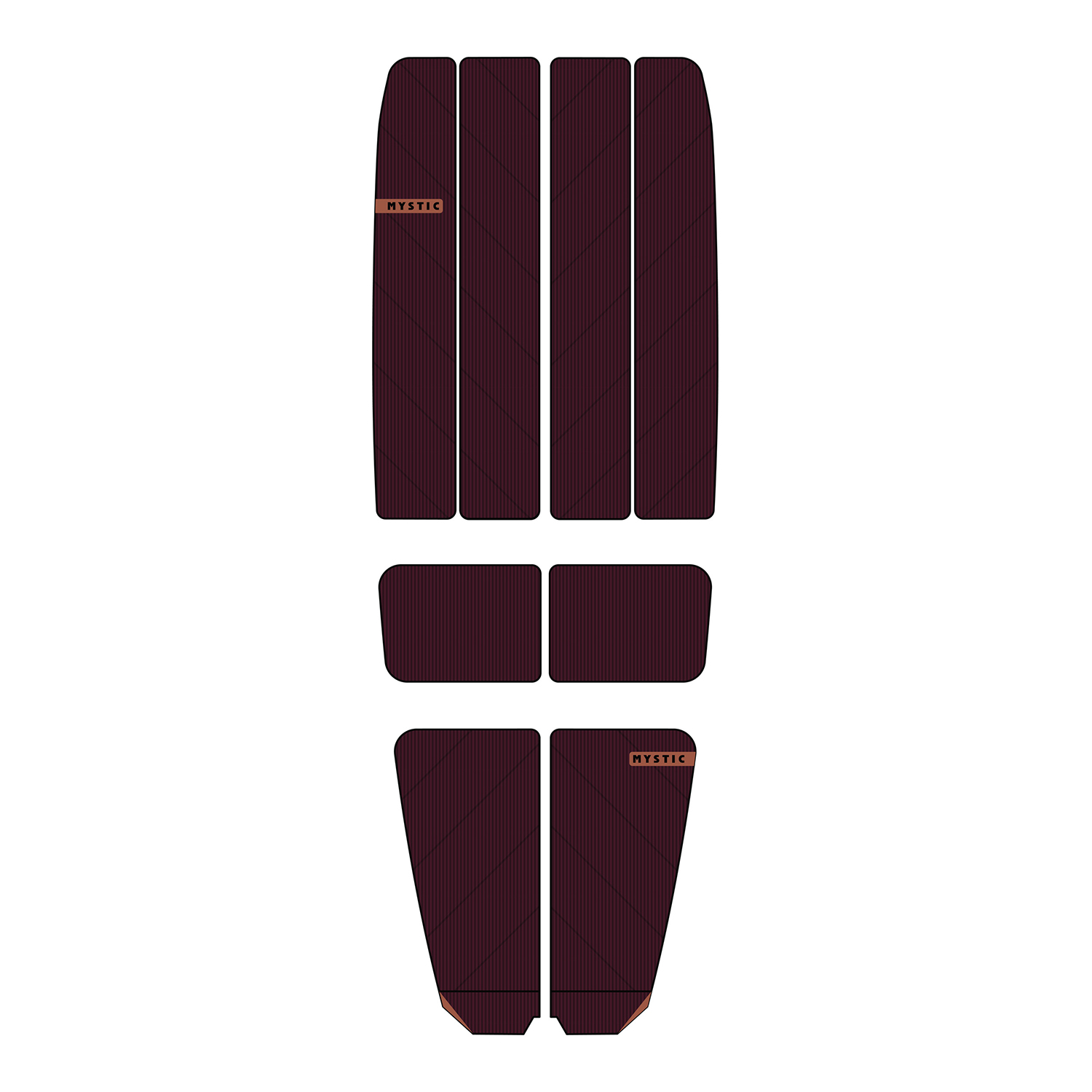 Mystic Ambush Stubby Shape Full Deckpad - Merlot 220071