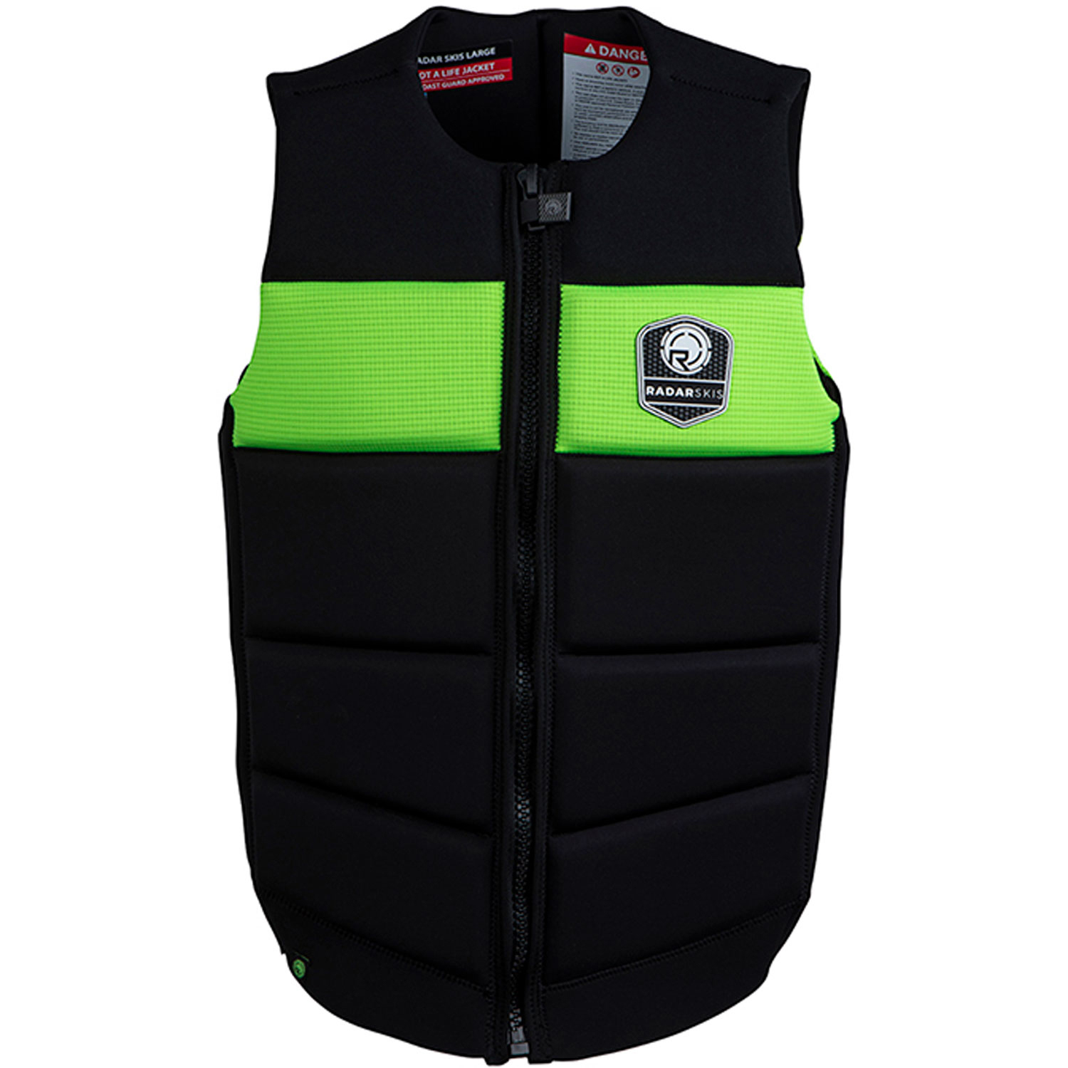 Radar Skis Tidal Limited Ce Impact Vest - Volt Vert/noir