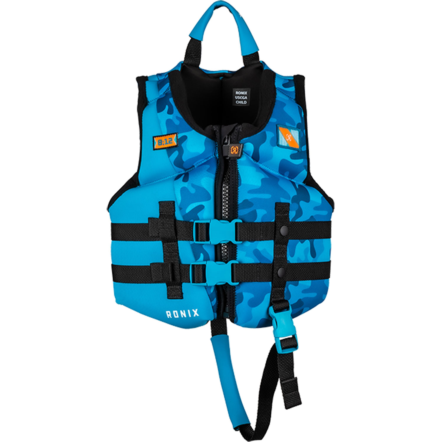 Ronix Boys Top Grom Child Cga Wake Vest - Bleu Camo