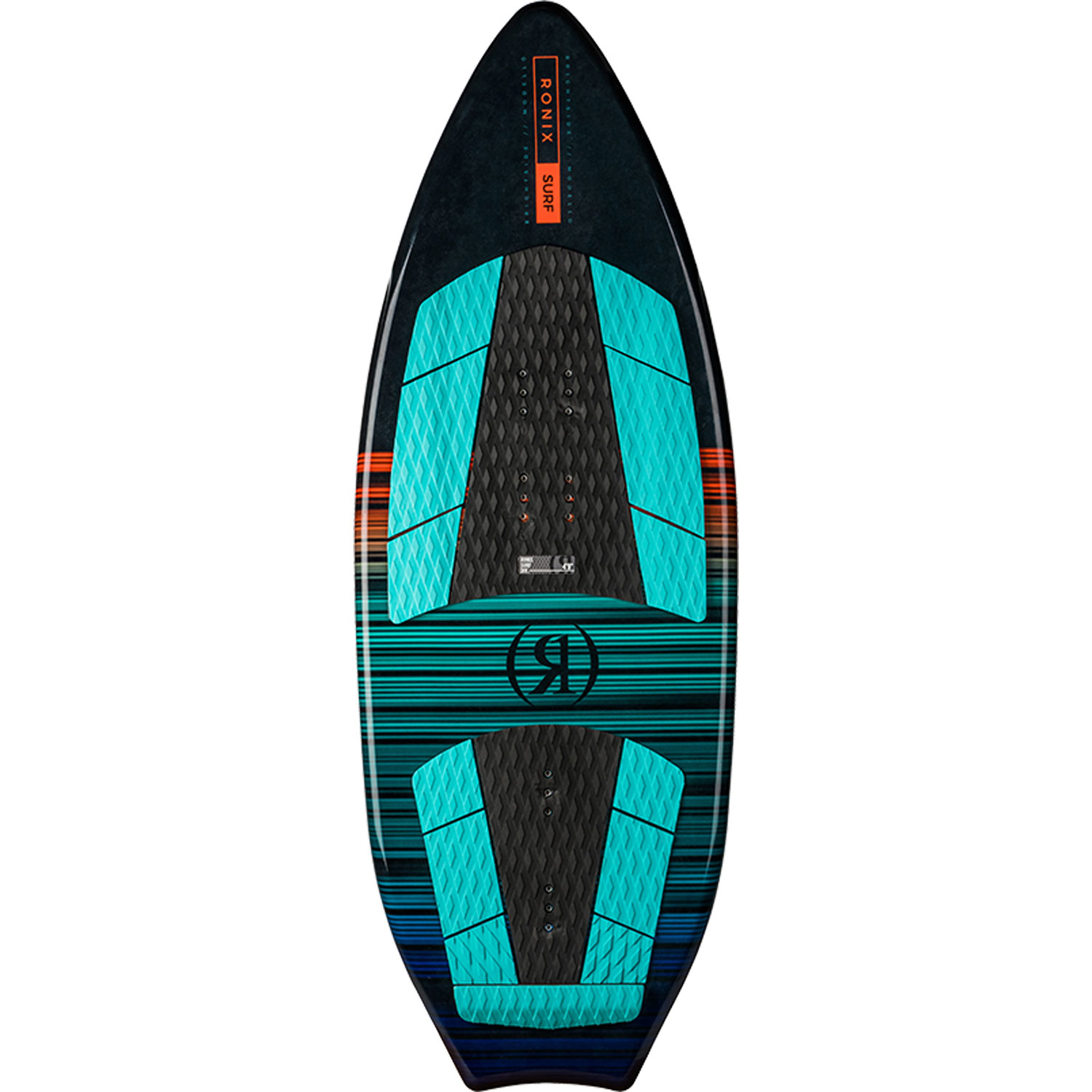 Ronix Modello Brightside Surfer Avec Sangles - Noir/aqua/rouge