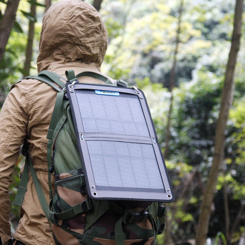 Armor-X Weatherproof 10W Portable Solaire Chargeur Gps -Iphone Smartphone