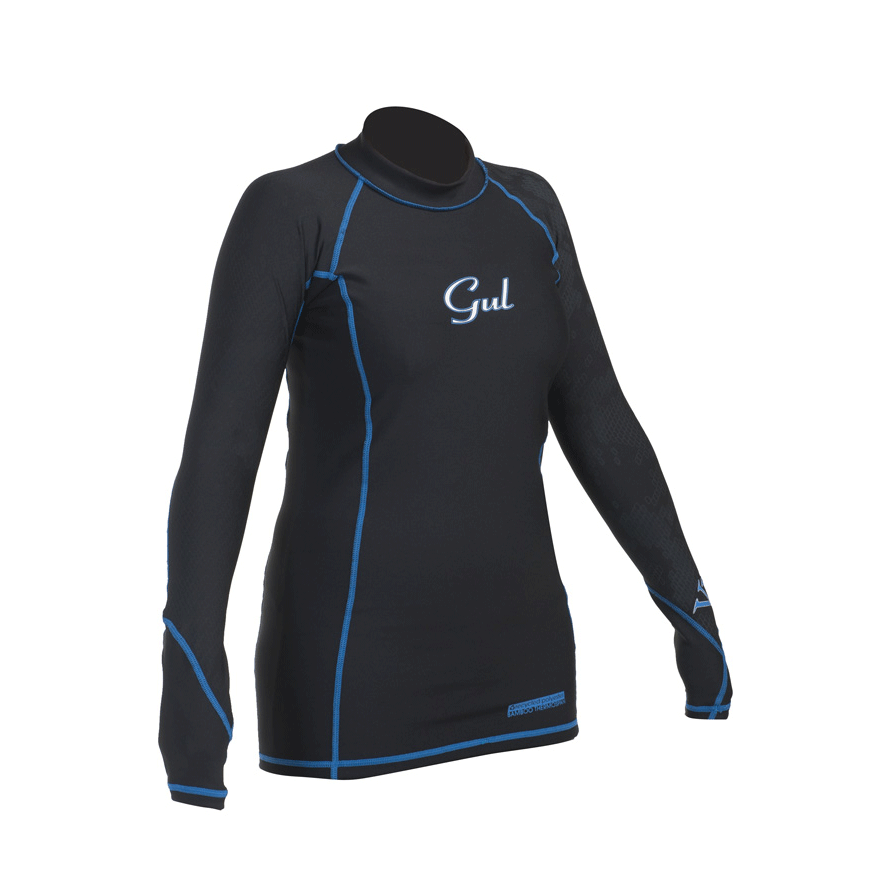 Gul Viper Mesdames Recore Thermique Rashguard Manches Longues 2,015 - Noir