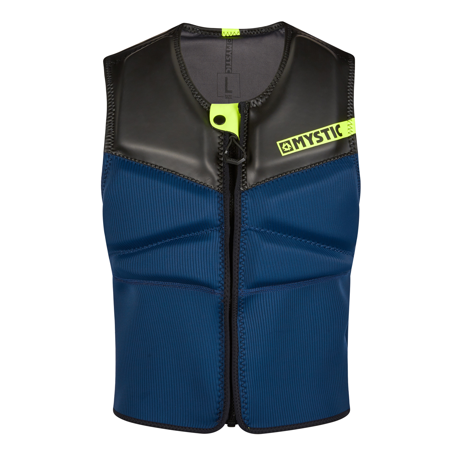 Mystic Block Kite Surfing Front-Zip Impact Vest - Marine/lime 200107