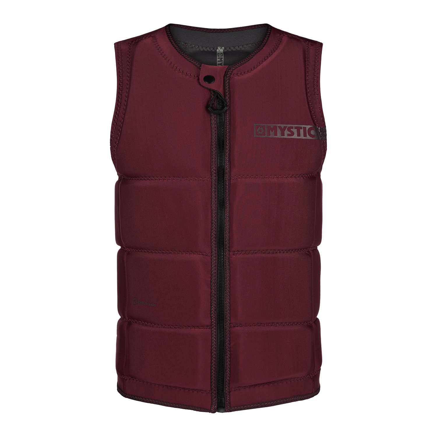 Mystic Star Wake Boarding Ce Gilet Impact Zip Avant - Oxblood Rouge 200182