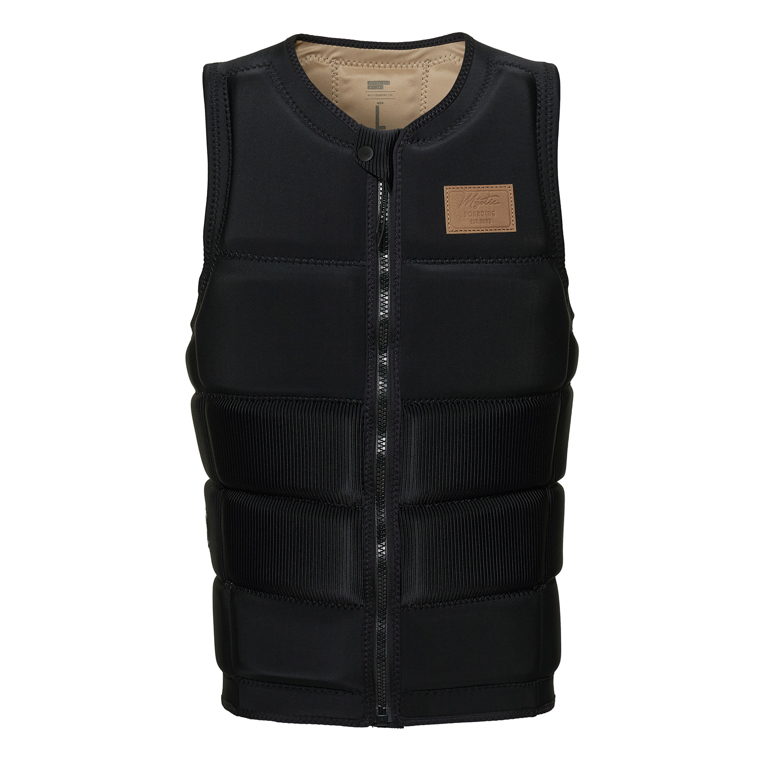 Mystic Tk Wake Boarding Front-Zip Impact Vest - Noir/gris 220148