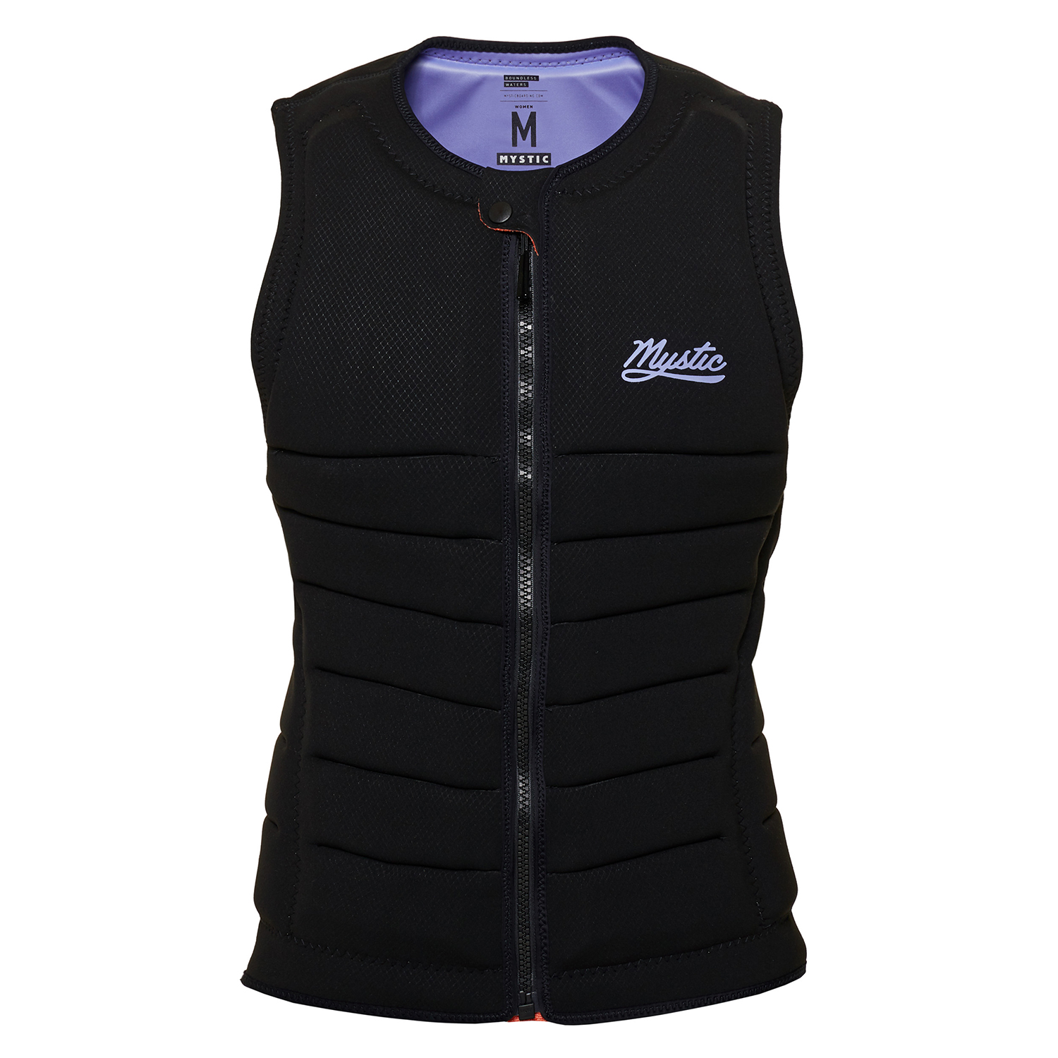 Mystic Womens Juice Wake Boarding Front-Zip Impact Gilet - Noir/violet