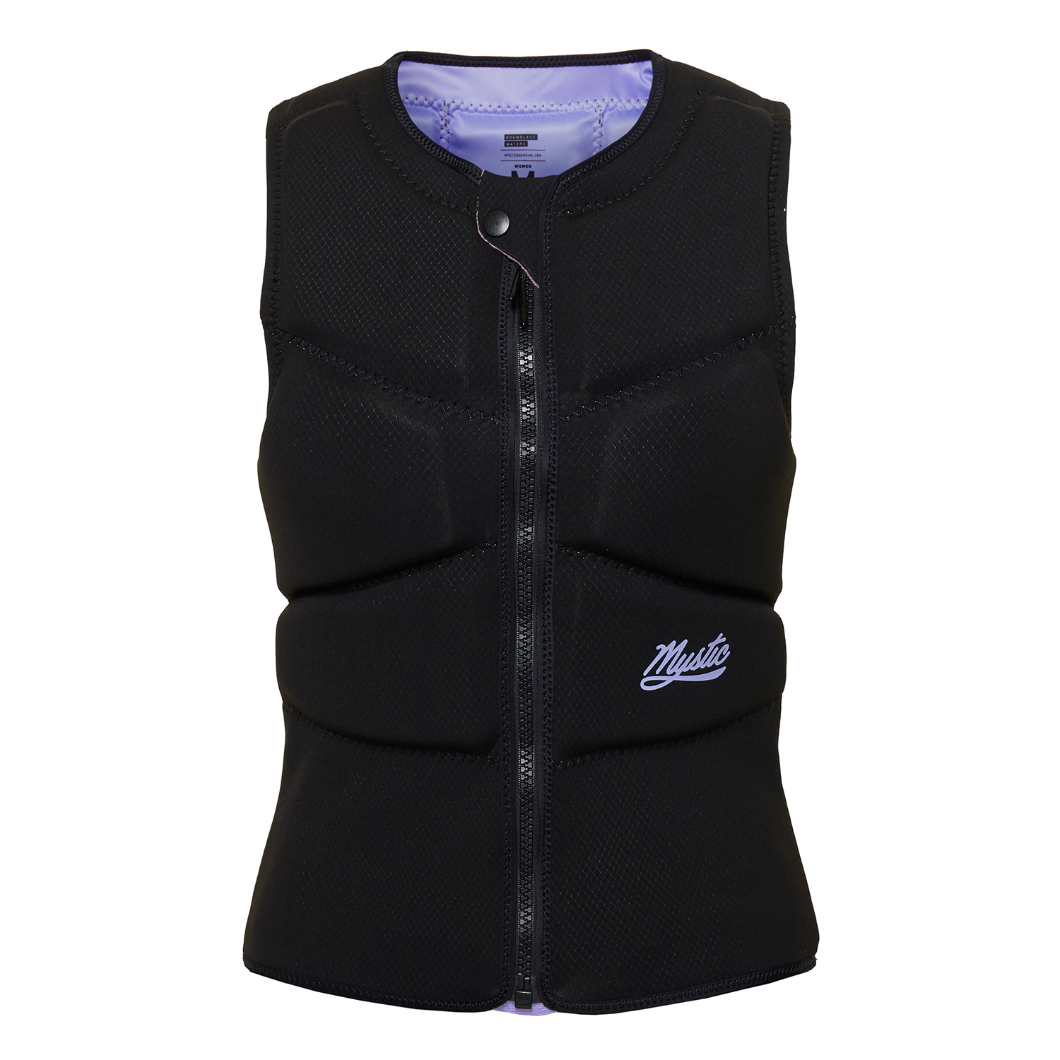 Mystic Womens Ruby Kite Surfing Front-Zip Impact Vest - Noir/violet 220143