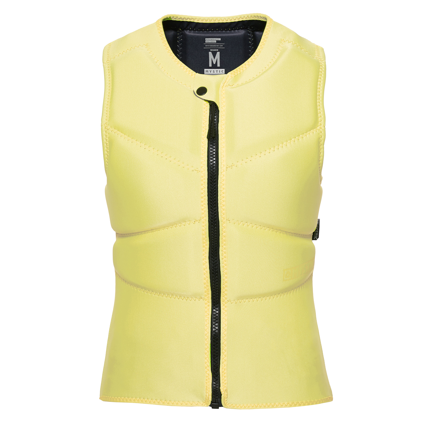 Mystic Femmes Star Kite Surf Front-Zip Impact Gilet - Jaune Pastel