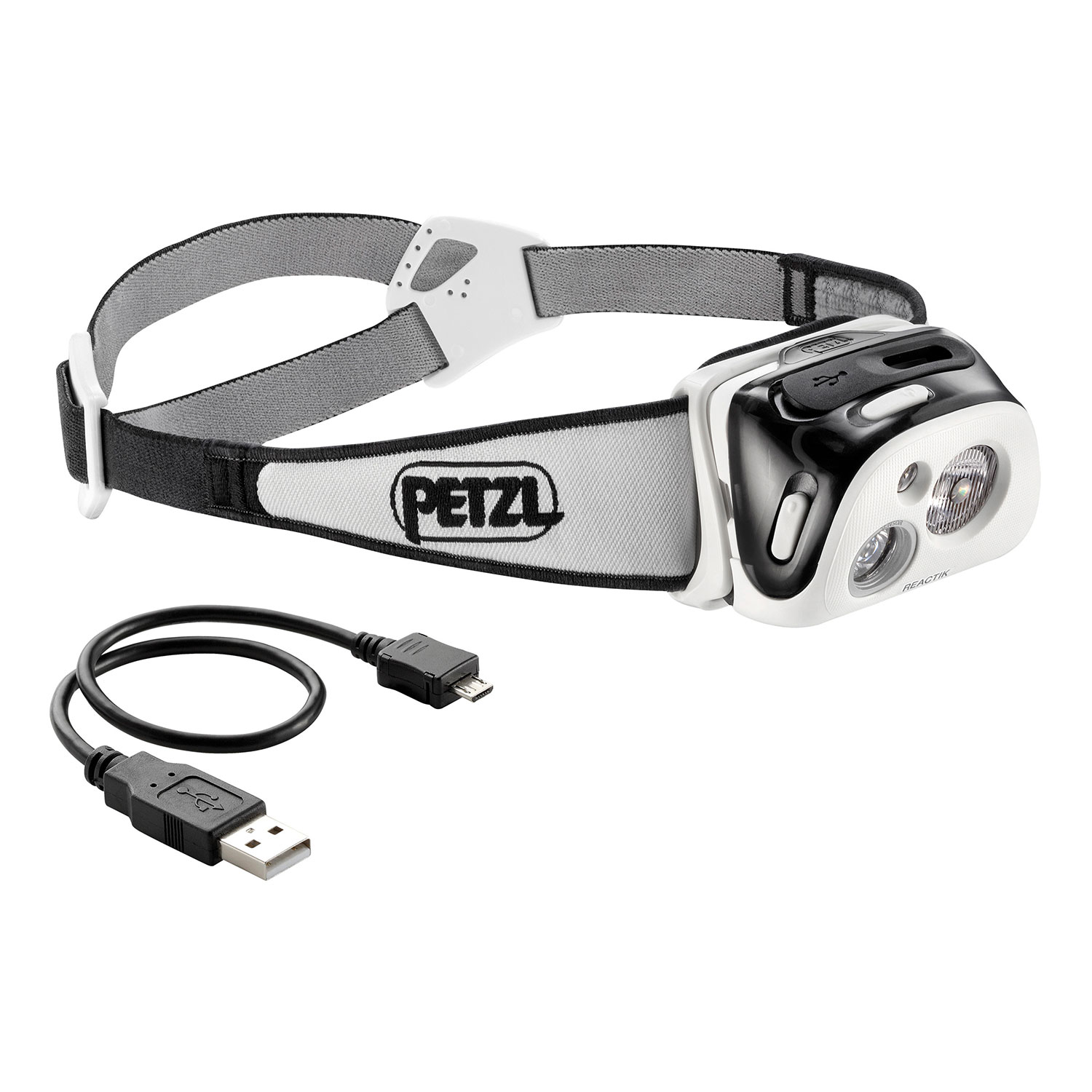 Lampe Frontale Rechargeable Petzl Reactik® 220L - Noir