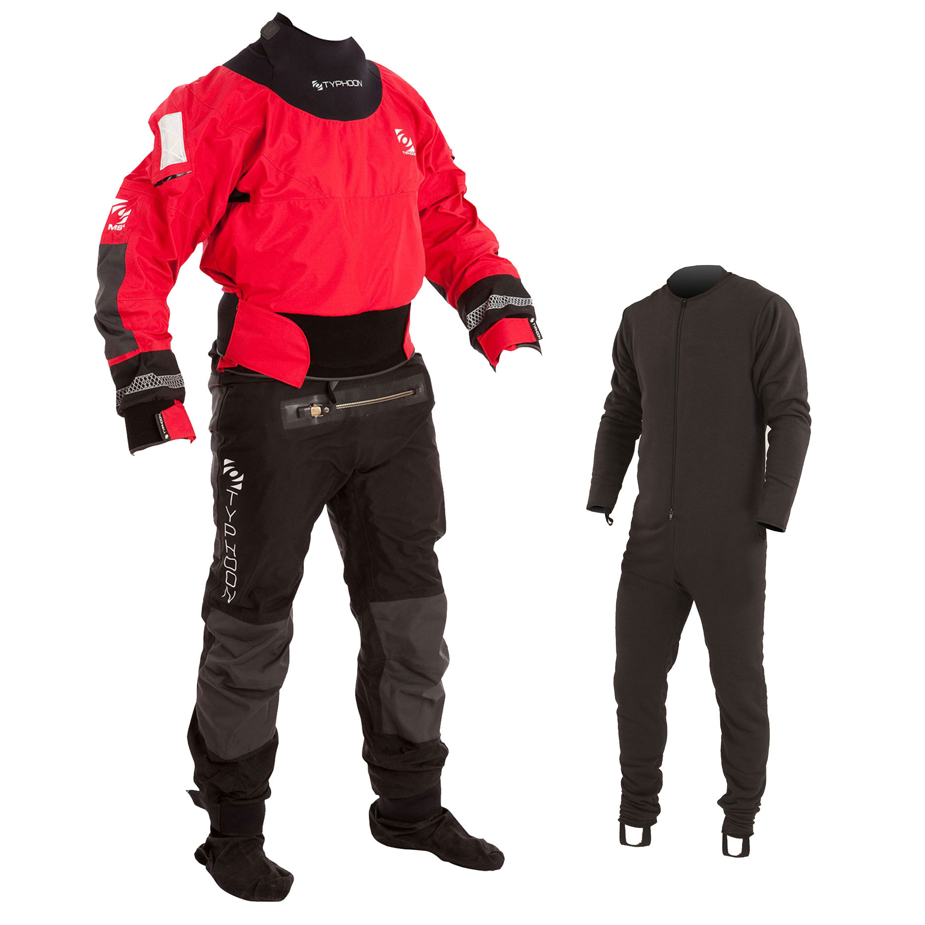 Typhoon Multisport 4 Combinaison Étanche Avec Con Zip Et Undersuit