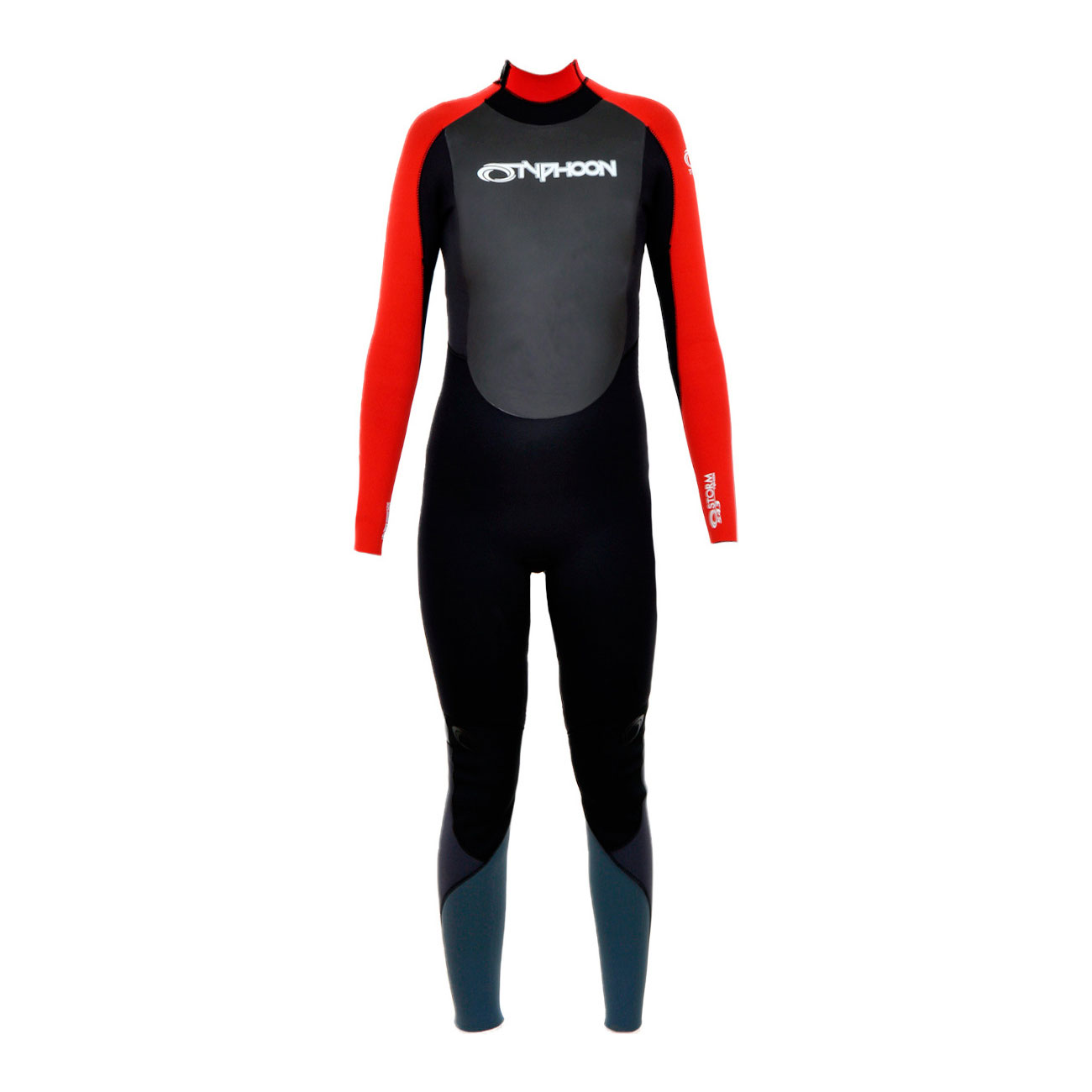 Typhoon Tempête Garçons 5Mm Hiver Wetsuit - Rouge