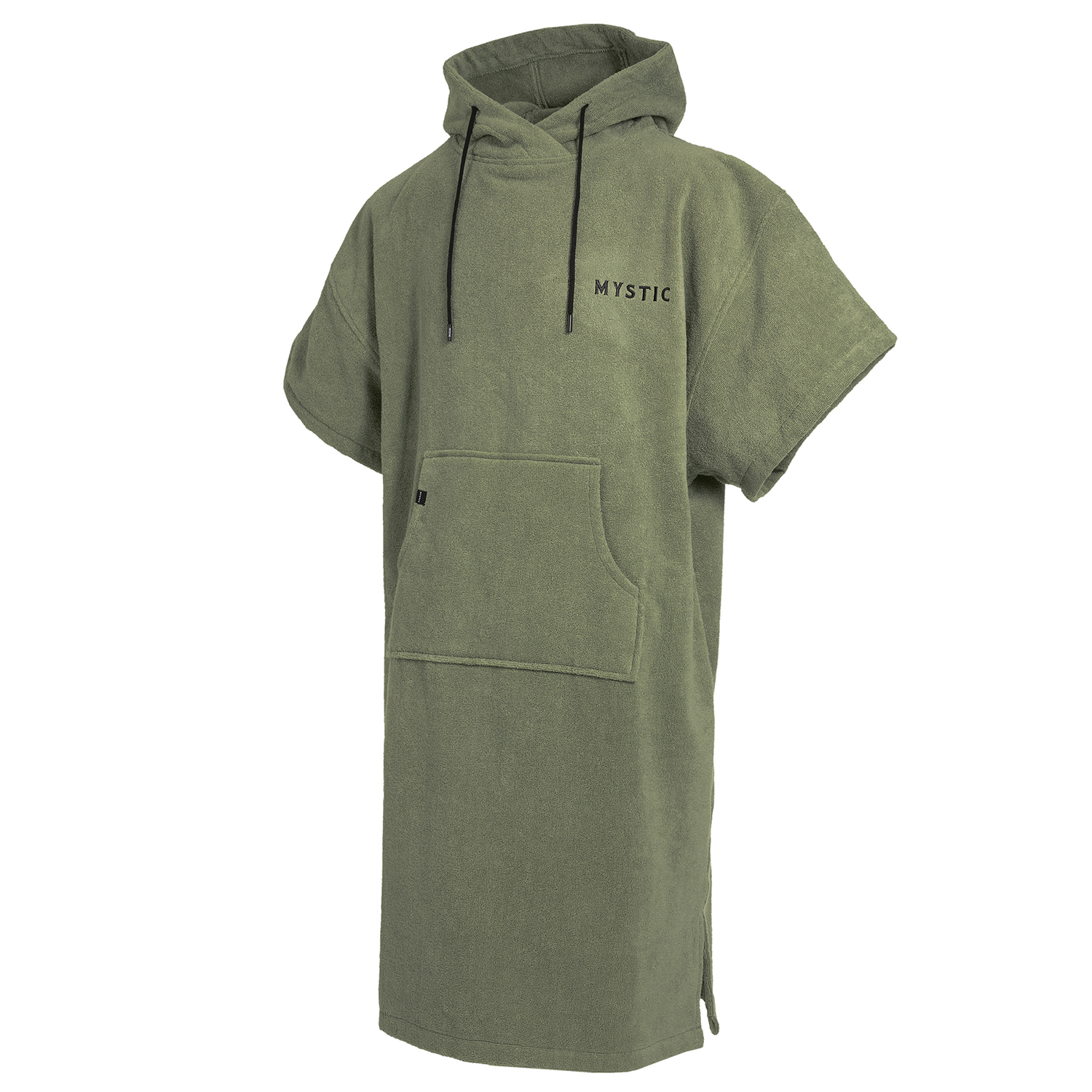 Mystic Velours Artwork Poncho - Vert Olive 220273