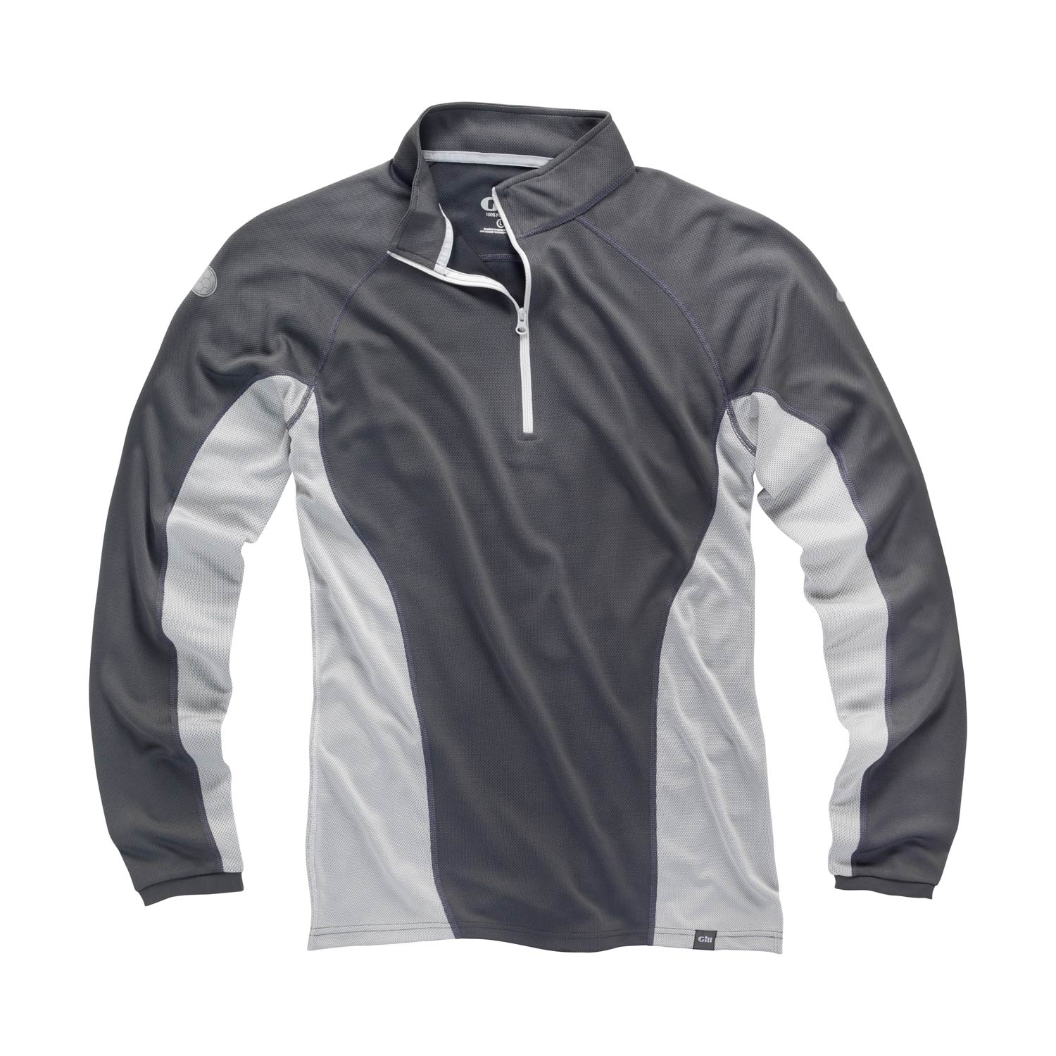 Manches Longues Gill I2 Mens Zip Neck - Ash / Argent