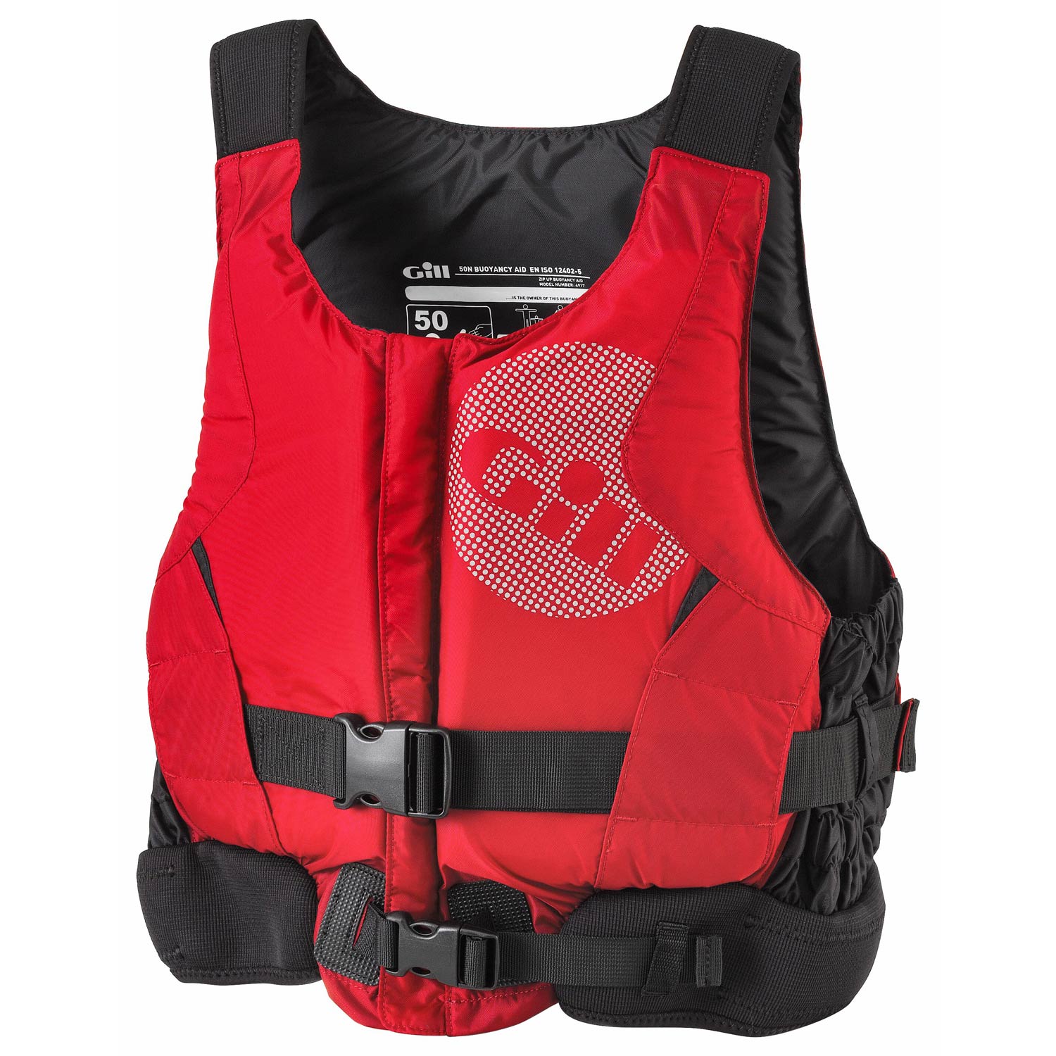 Gill Junior Avant Zip Gilet De Sauvetage - New-Rouge