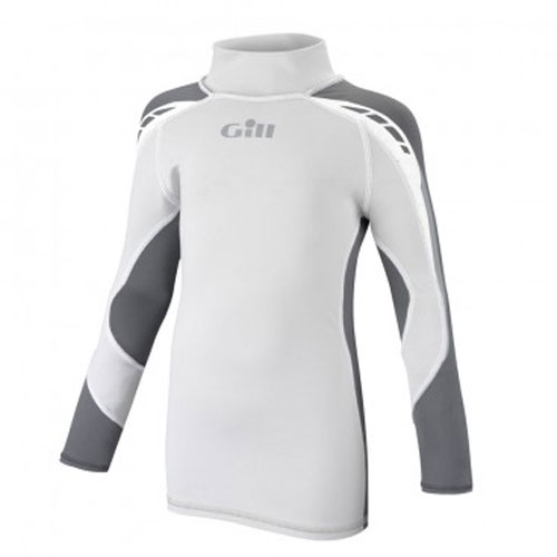 Gill Junior Sport Uv Manches Longues Rash Vest - Gris Argent / Ash