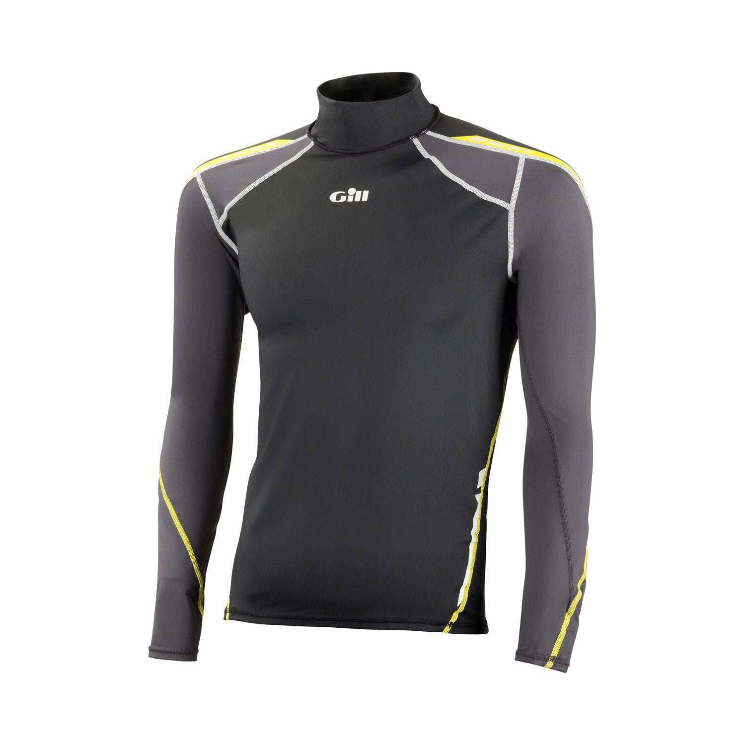 Gill Mens Sport Uv Manches Longues Rash Vest - Black / Graphite