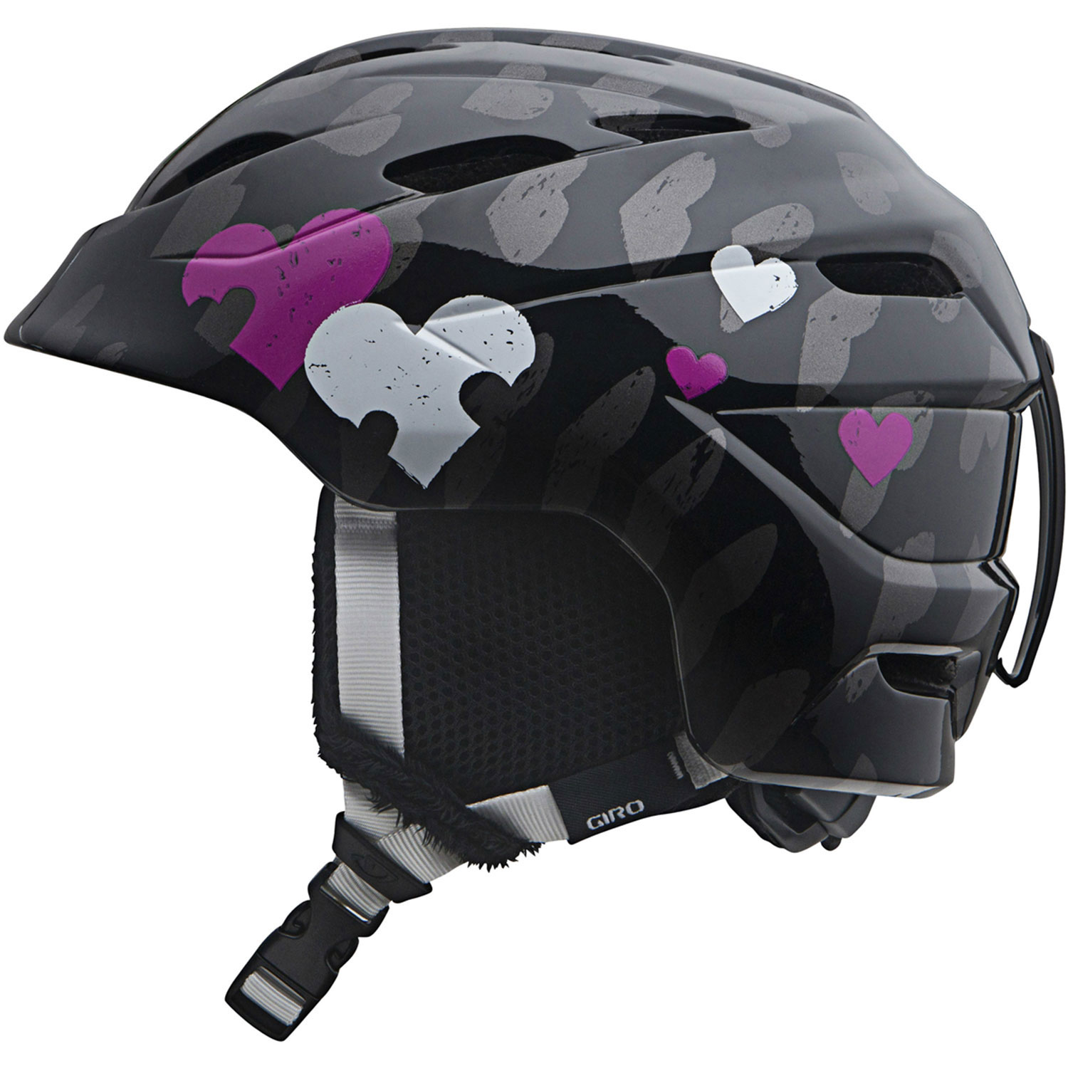 Giro Nine.10 Jr. Casque De Ski Et De Planche À Neige Pour Enfants - Black Heart Helix