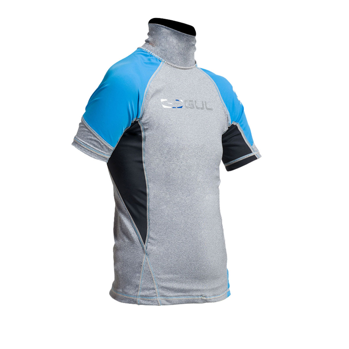 Gul Junior Flatlock Manches Courtes Lycra - Marl / Crip